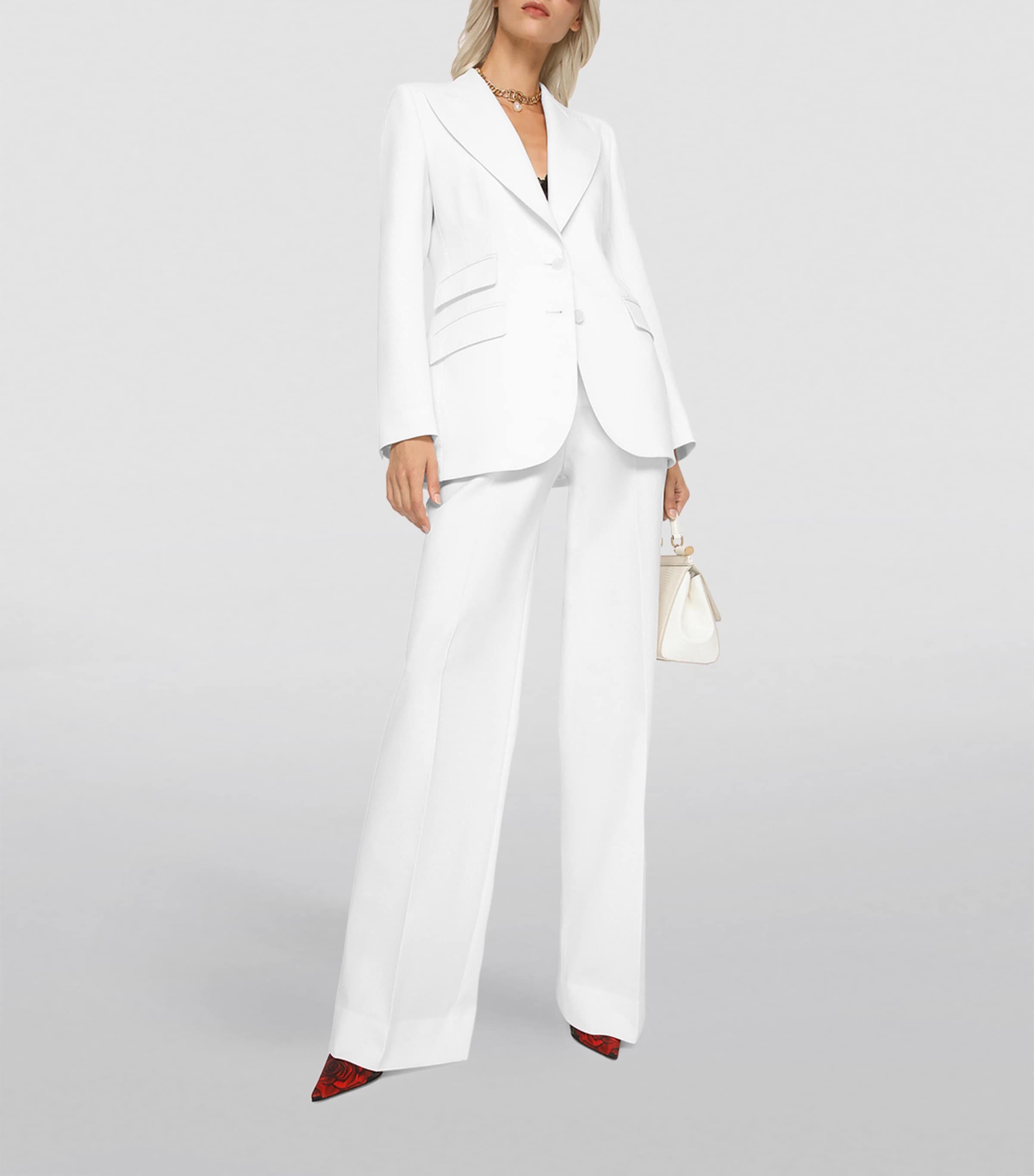 Single-Breasted Blazer W0001-NATURAL WHITE Image 2