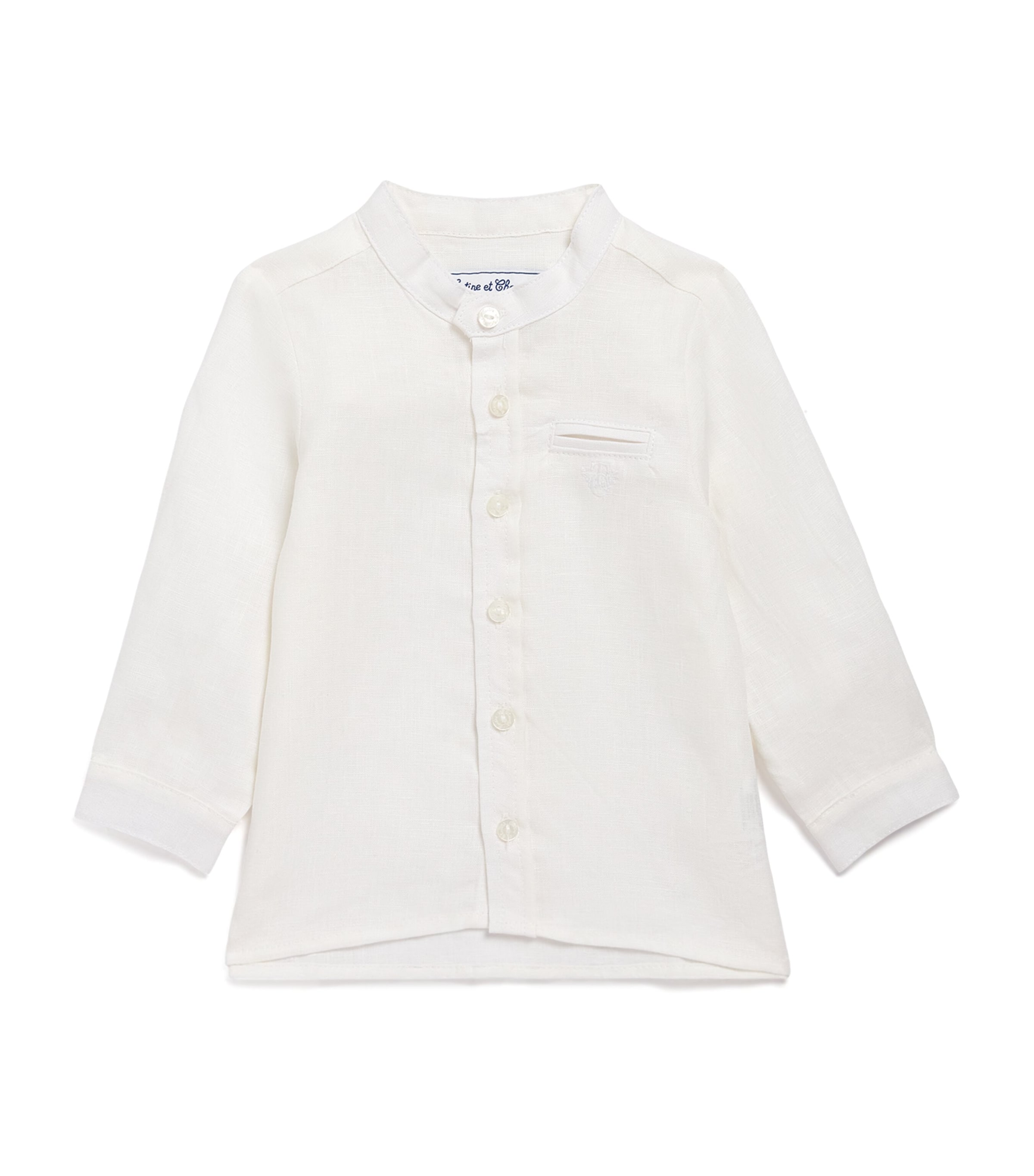 Tartine et Chocolat Linen Shirt (3 Months-4 Years) Blanc Image 1