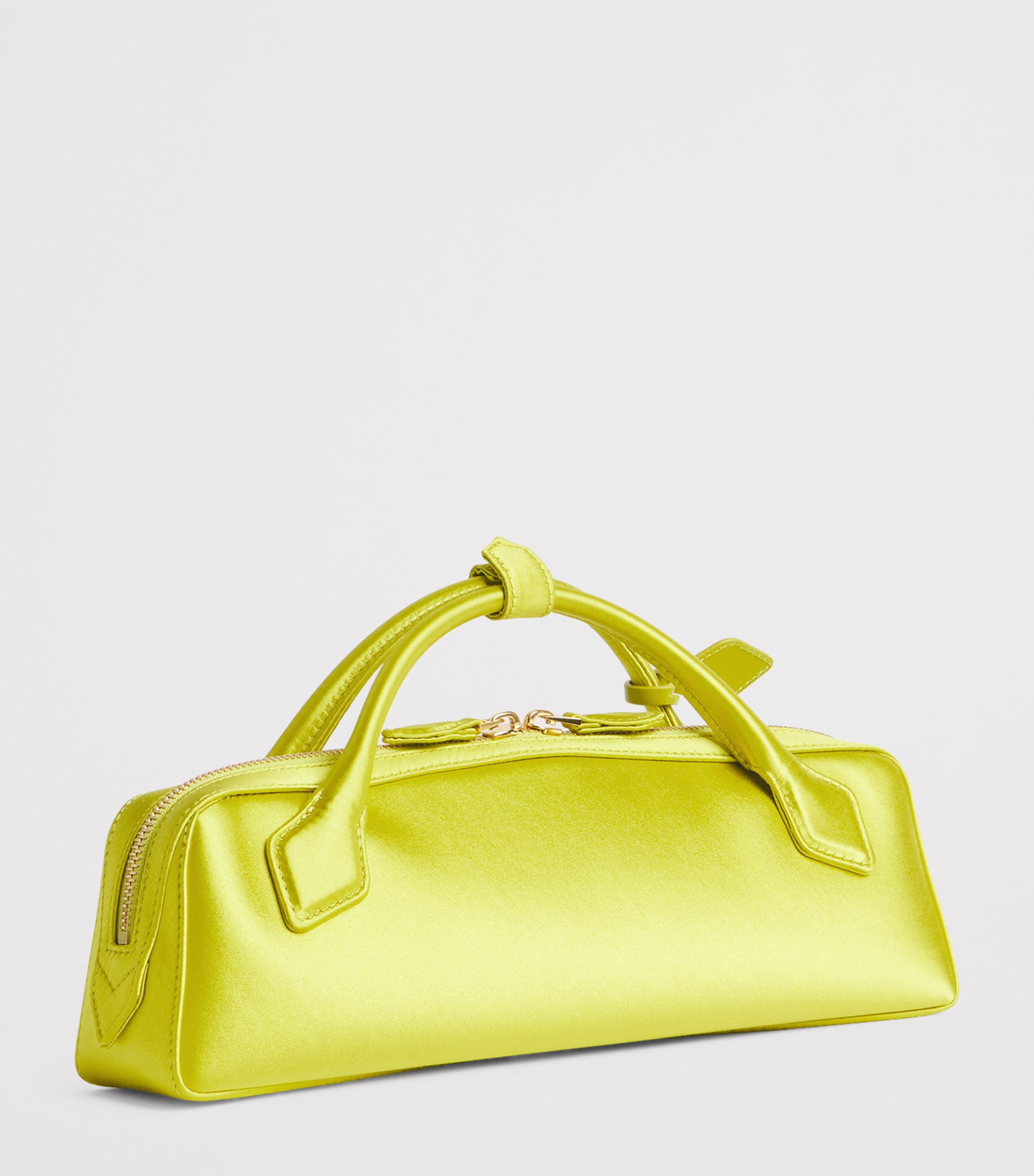 Alaïa Satin Le Teckel Top-Handle Bag Lime Image 3
