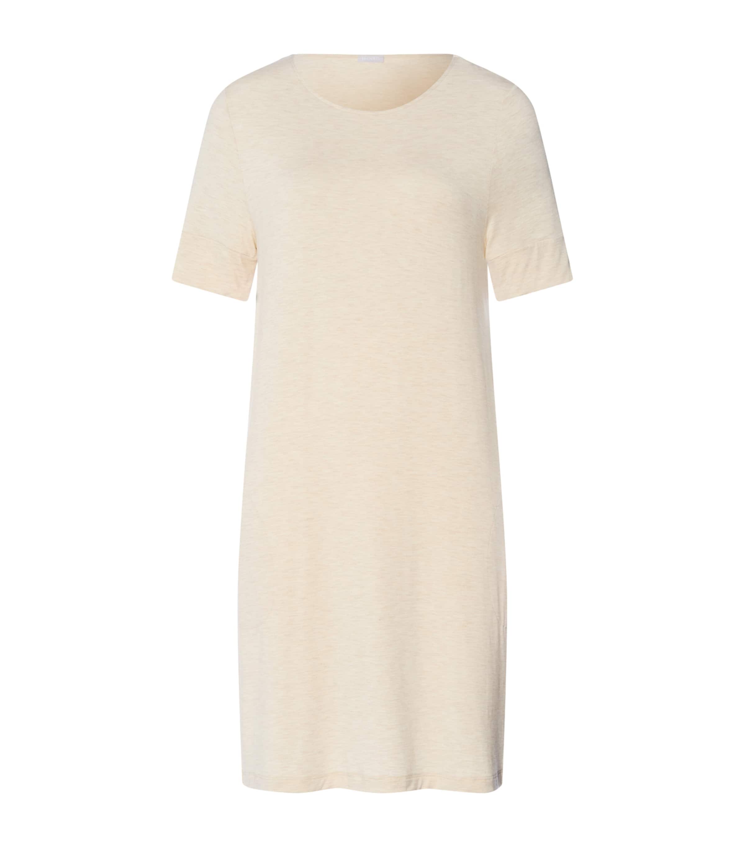 Hanro Womens Natural Elegance Nightdress Summer Sand Melange Image 1