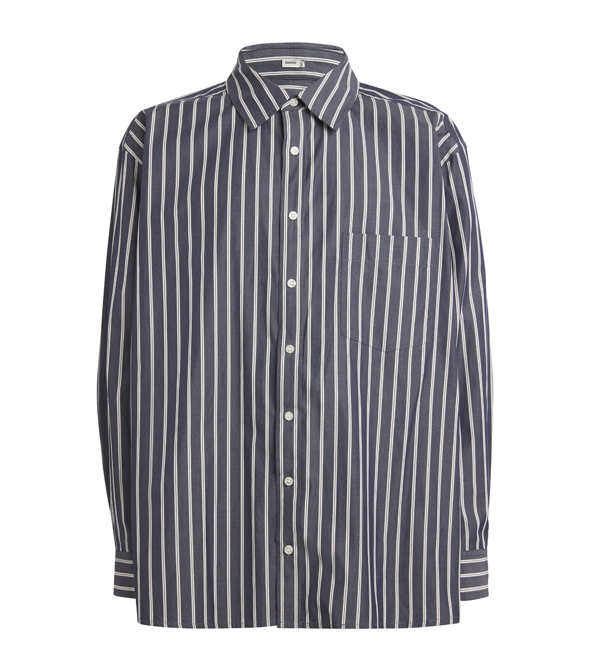 SIMKHAI OVERSIZED STRIPED SHIRT 