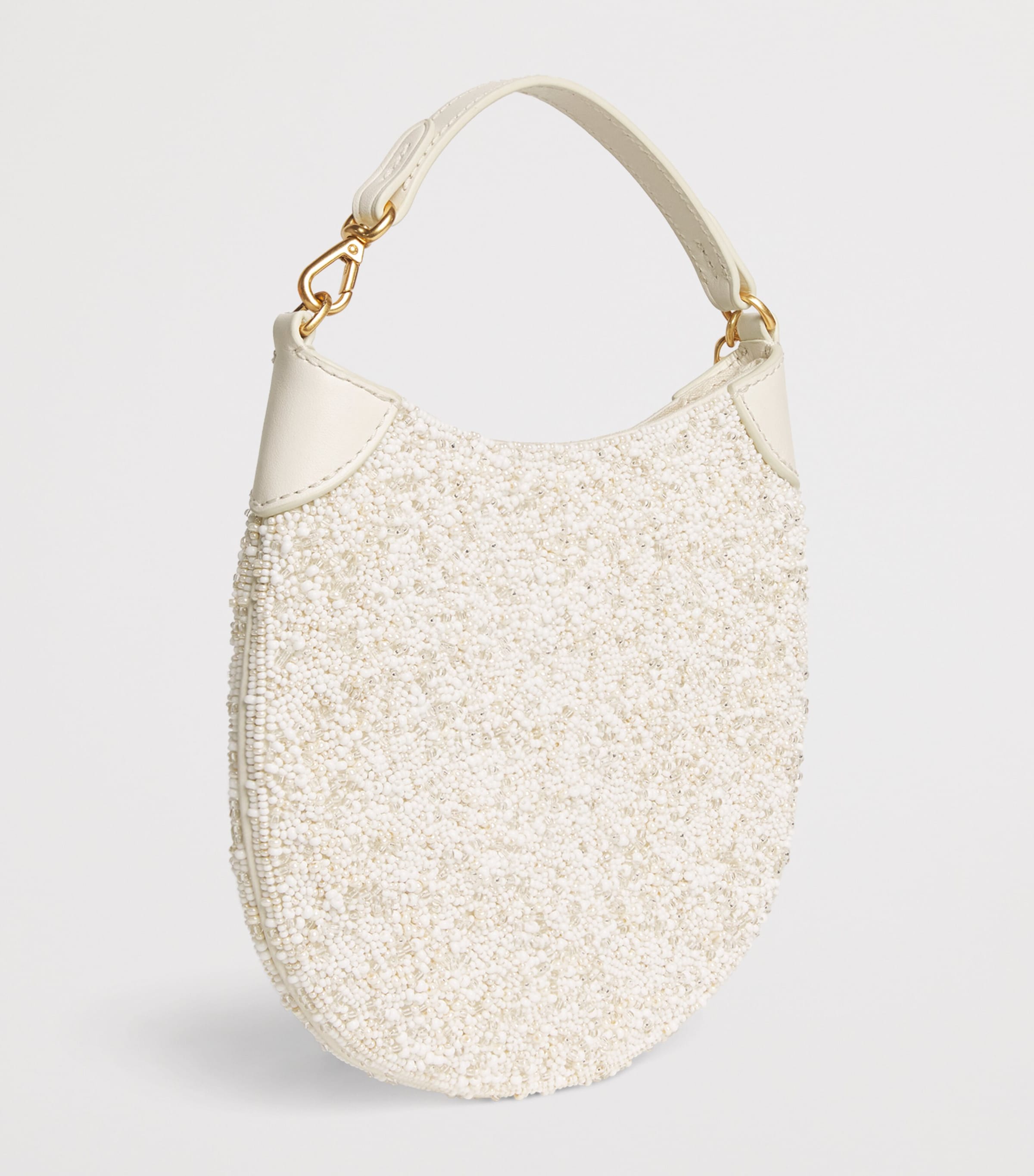 Polo Ralph Lauren Embellished Floral Pouch Bag Frosting Image 3