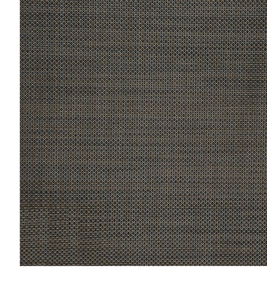 Mini Basketweave Rectangle Placemat (36cm x 48cm) BLACK Image 2