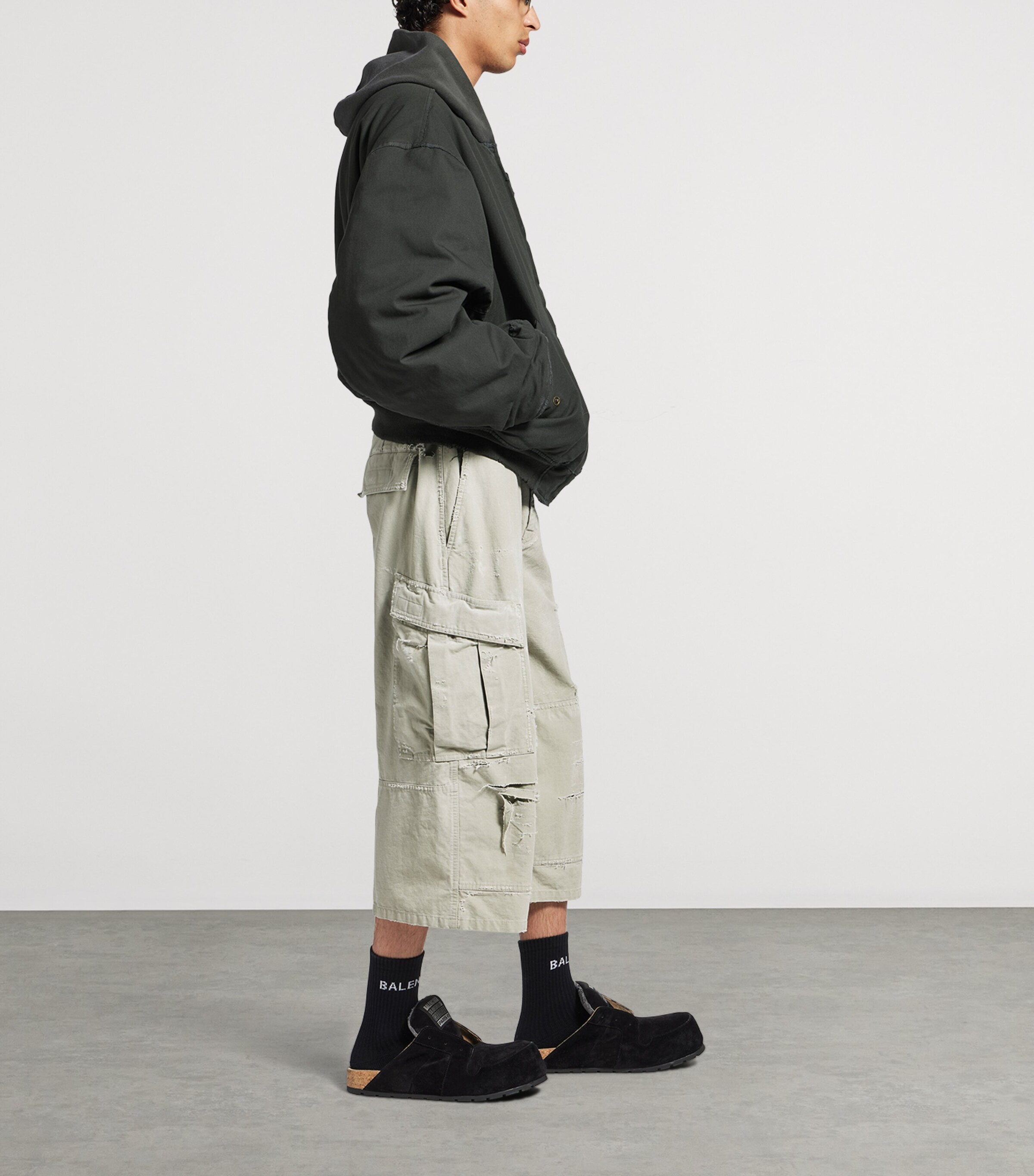 Distressed Cargo Shorts 2801 Image 4