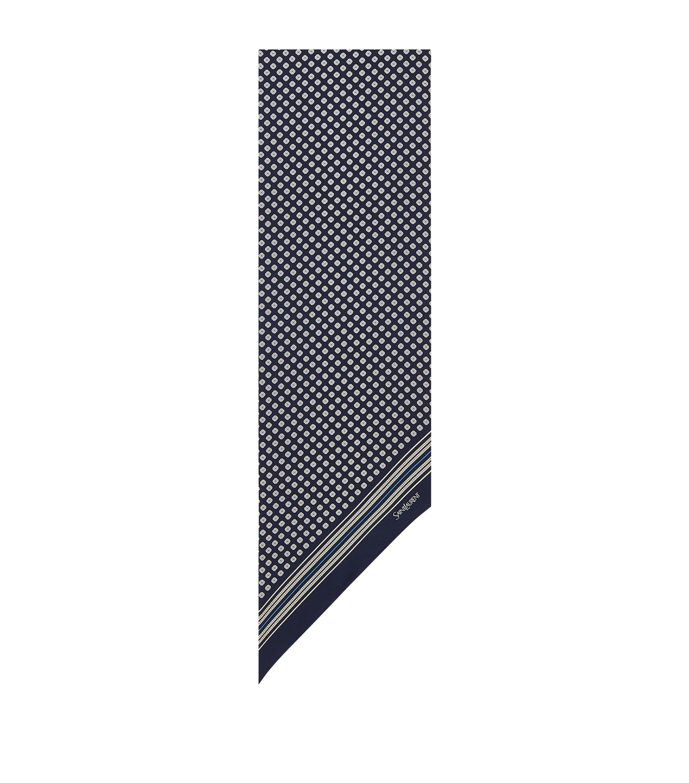 Saint Laurent Silk Floral Print Cravat Image 1