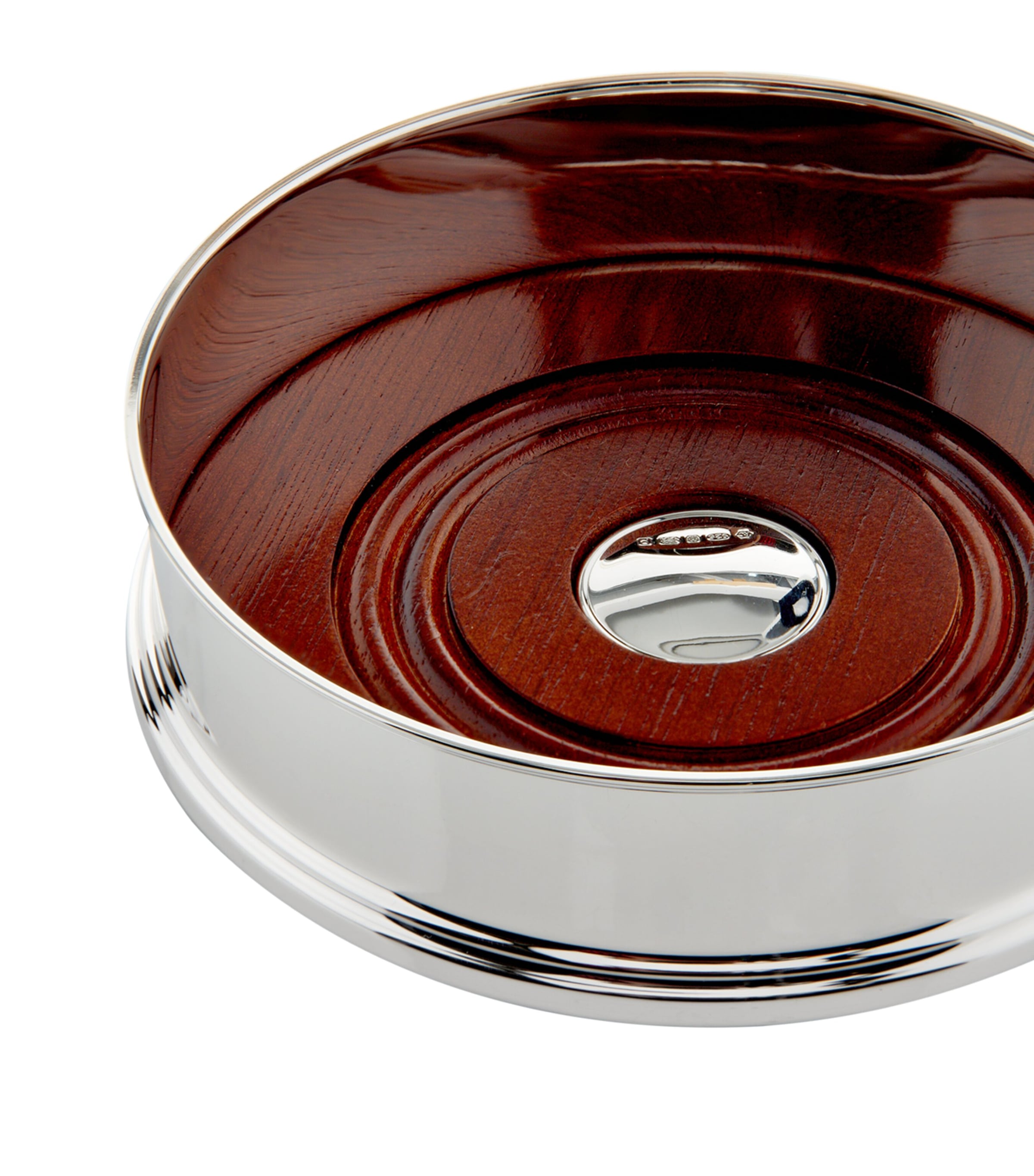 Sterling Silver Straight Bottle Coaster 5” SILVER Image 3