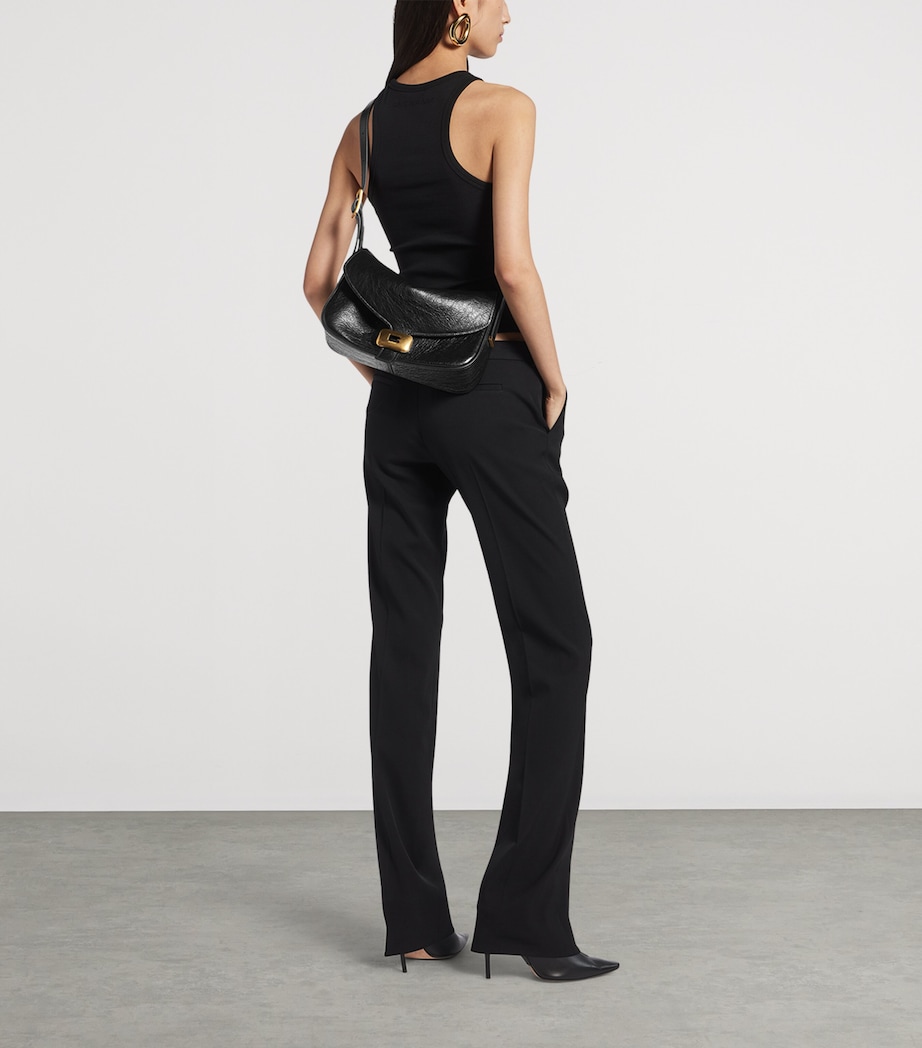 Balenciaga Womens Lambskin Clicca Shoulder Bag Image 2