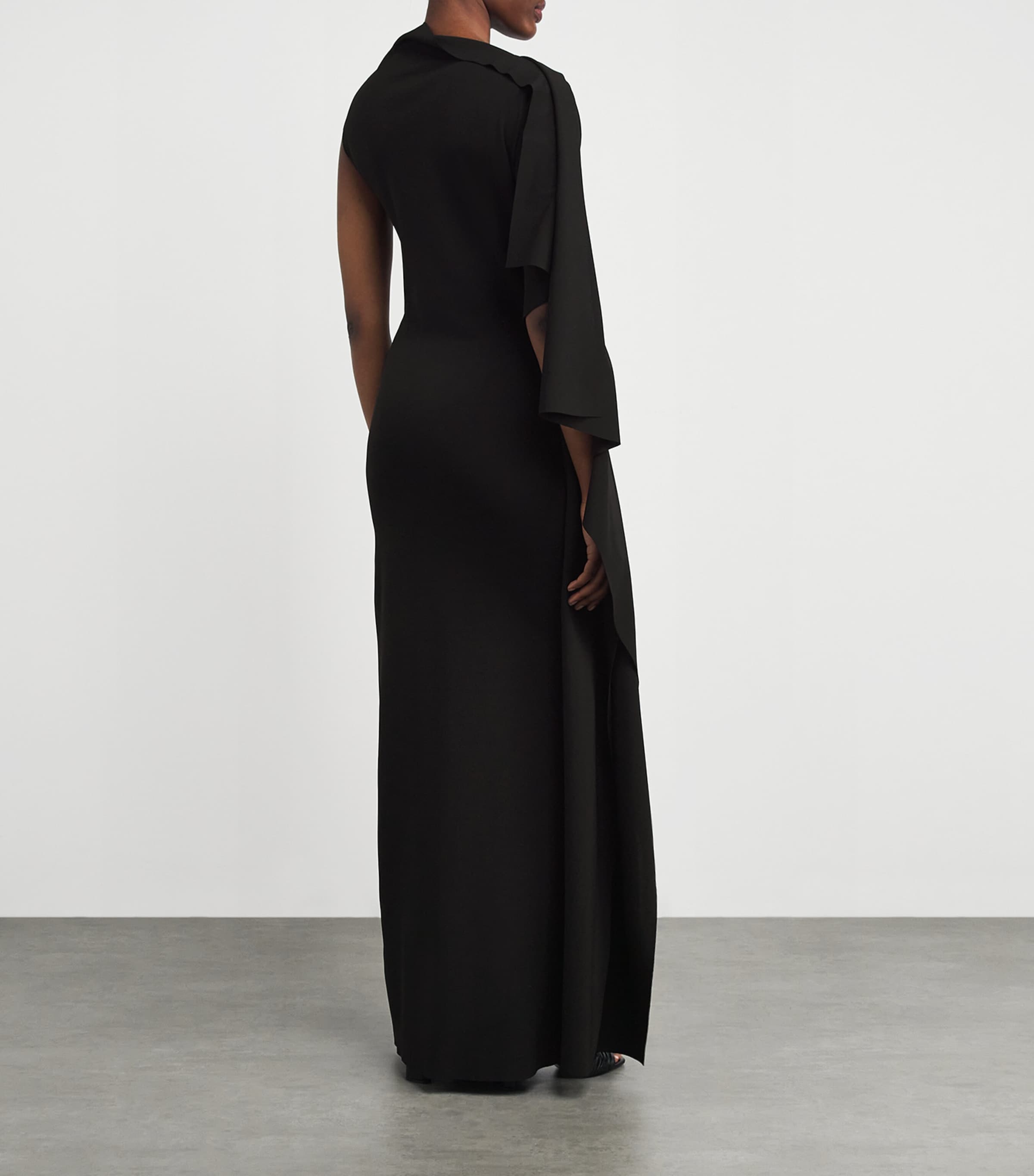 ワンピース SPORTMAX ACLINE ASYMMETRIC DRESS Sportmax Asymmetric Draped Maxi Dress | Harrods US