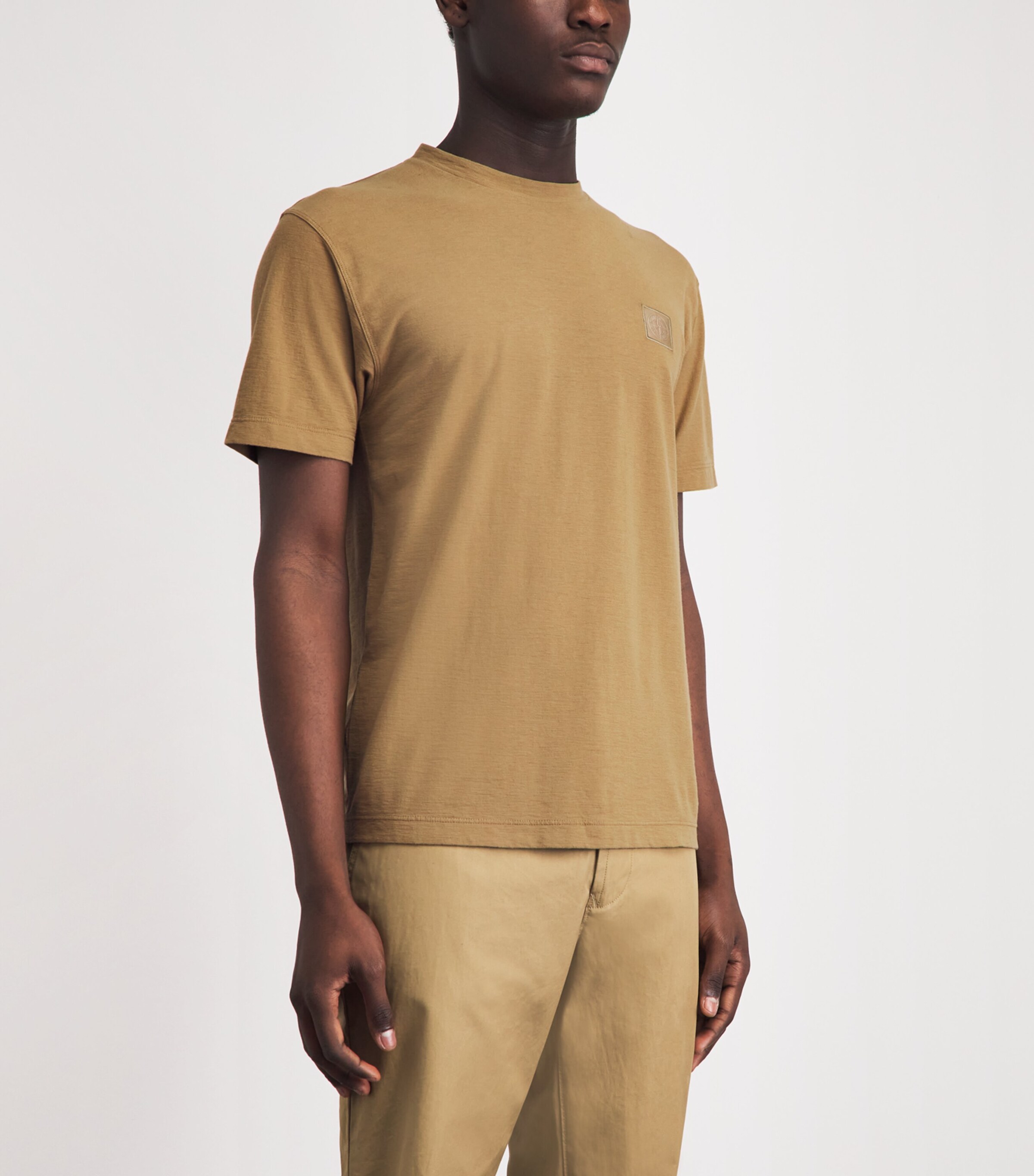 Stone Island Mens Organic Cotton Ghost T-Shirt Image 4