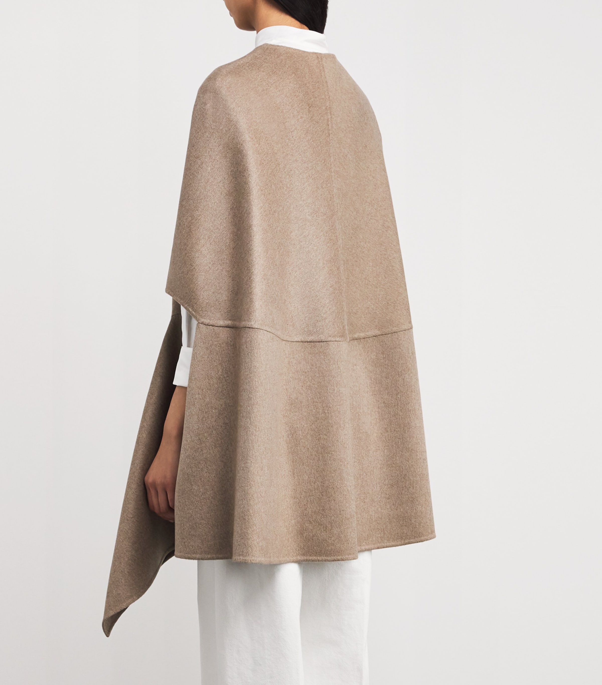 Cashmere Cut-Out Cape VR3 BROWN Image 4