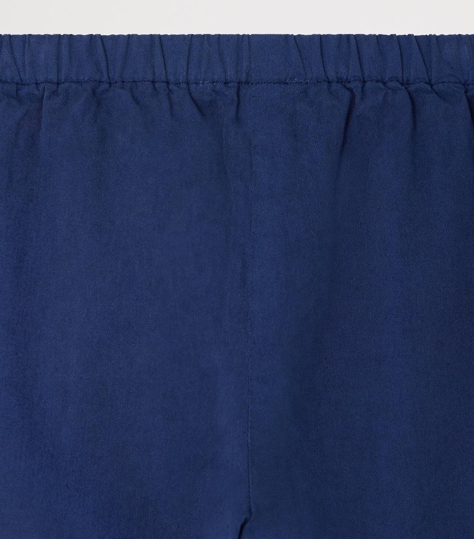 Bonpoint Cotton Dandy Trousers (6-18 Months) Indigo Image 3