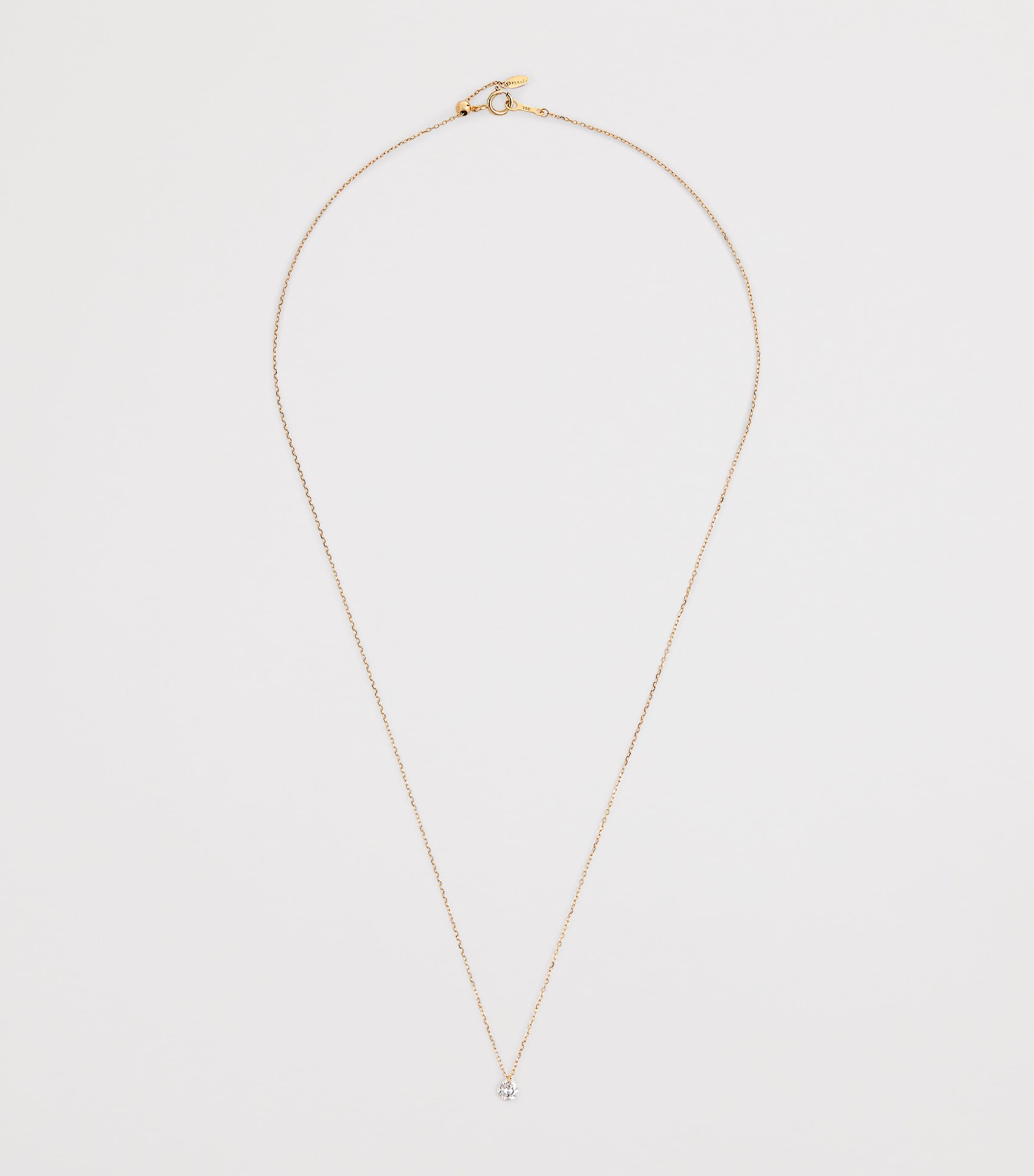 Yellow Gold and Diamond Danae Necklace GOLD Image 3