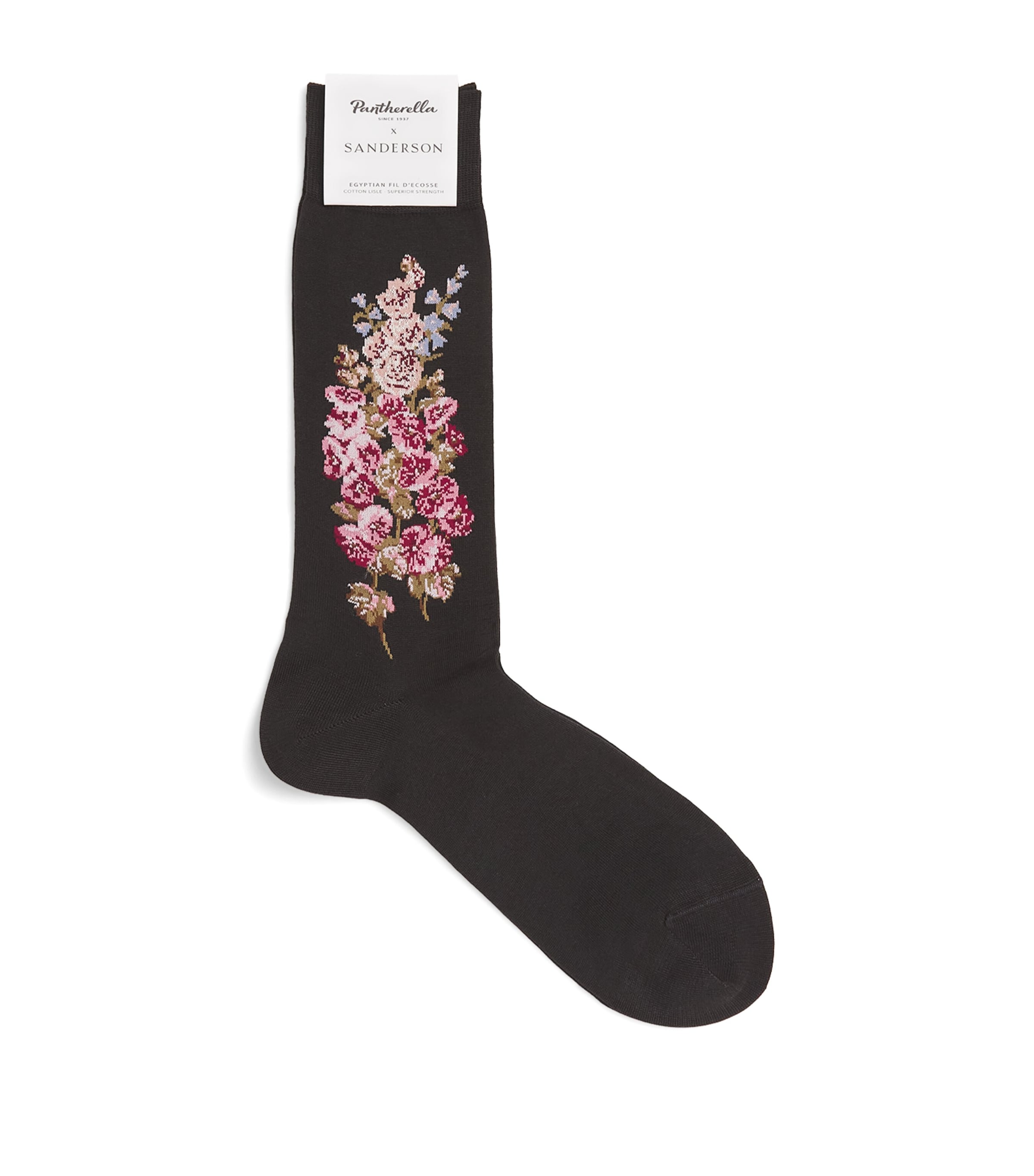 Pantherella X Sanderson Cotton-blend Hollyhocks Socks