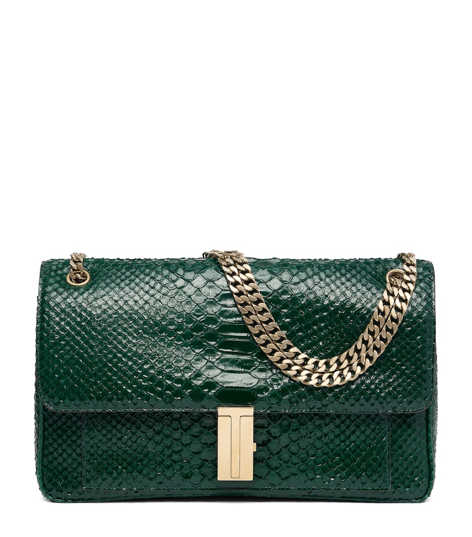 TOM FORD Large Laminated Leather Shoulder Bag Gdr Image 1