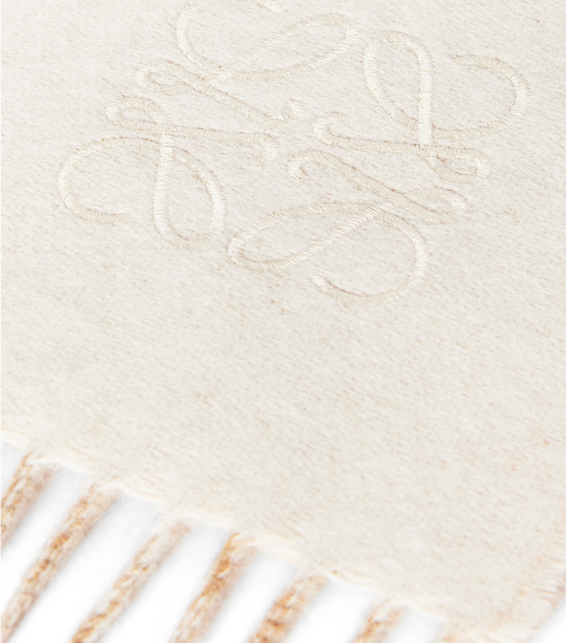 Bicolour Anagram Scarf IVORY/SAND Image 4