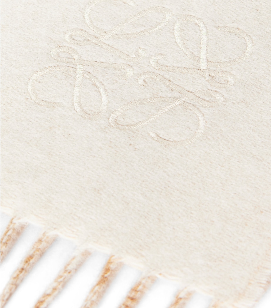 Bicolour Anagram Scarf IVORY/SAND Image 4