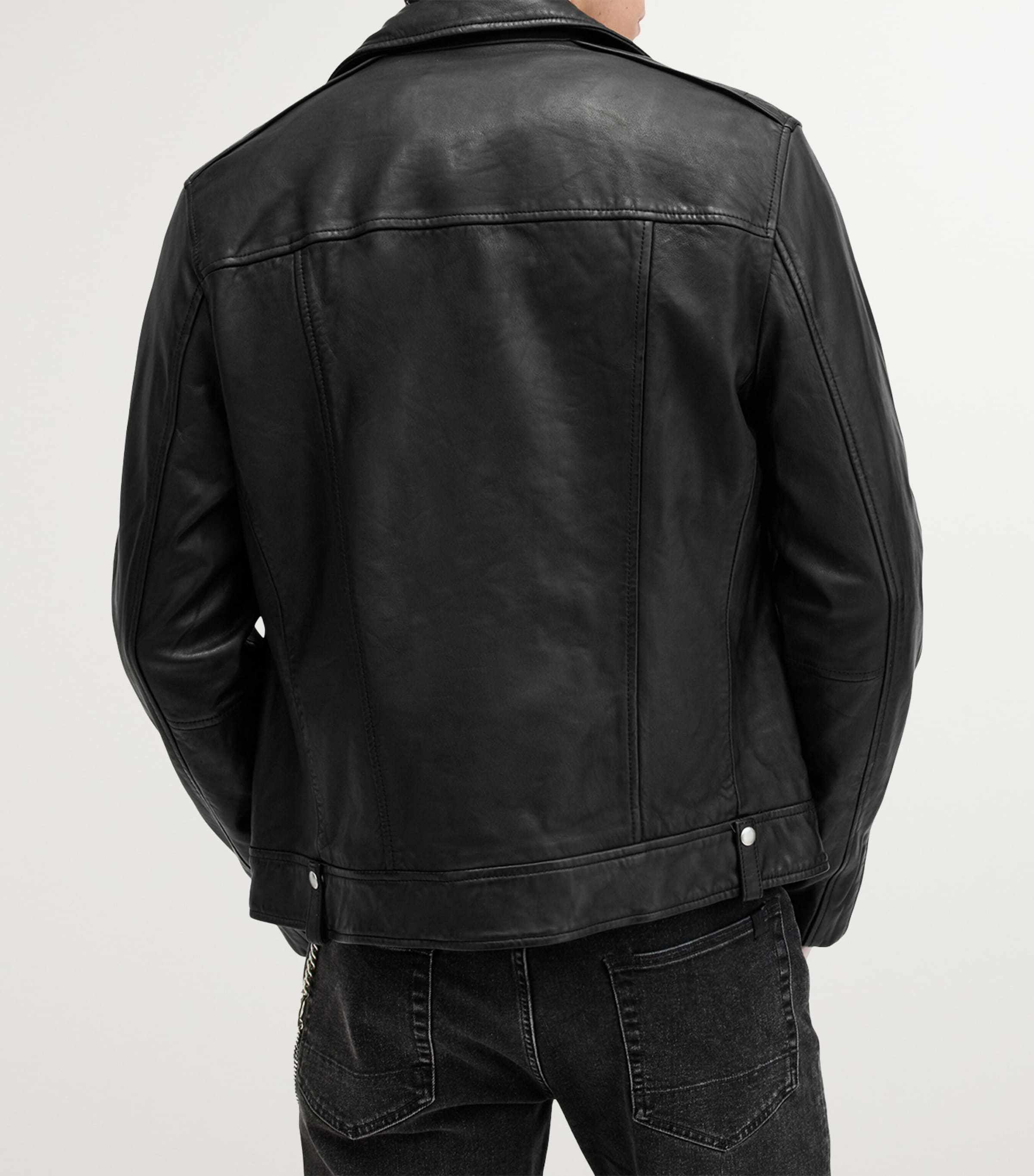 AllSaints Leather Milo Biker Jacket | Harrods US AllSaints Leather Milo Biker Jacket | Harrods US
