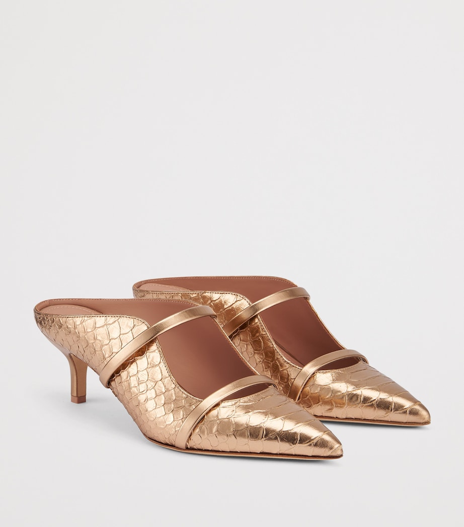 Malone Souliers Metallic Leather Maureen Pumps 45 Gold Image 3