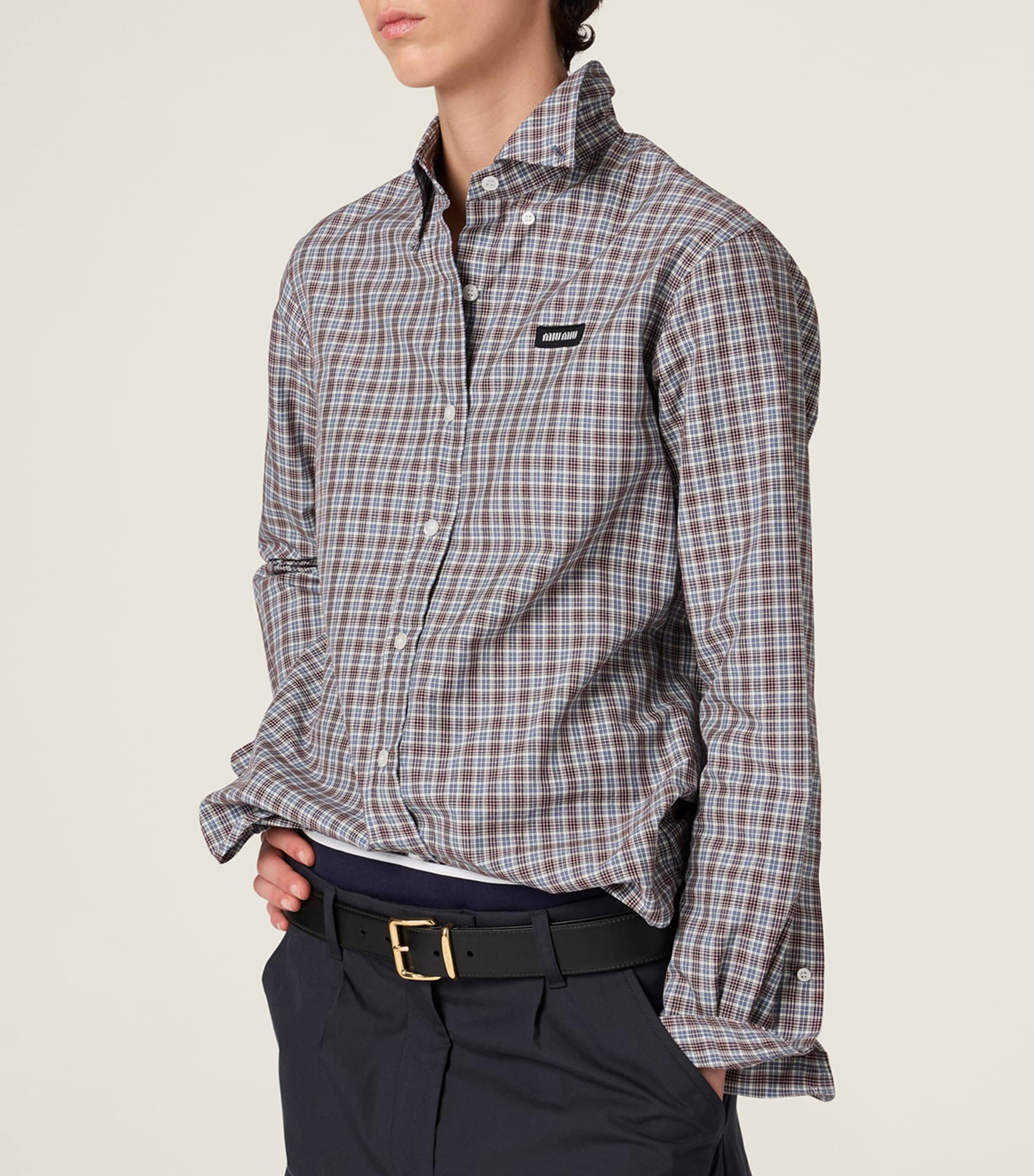 Cotton Check Shirt F0OBD Image 2
