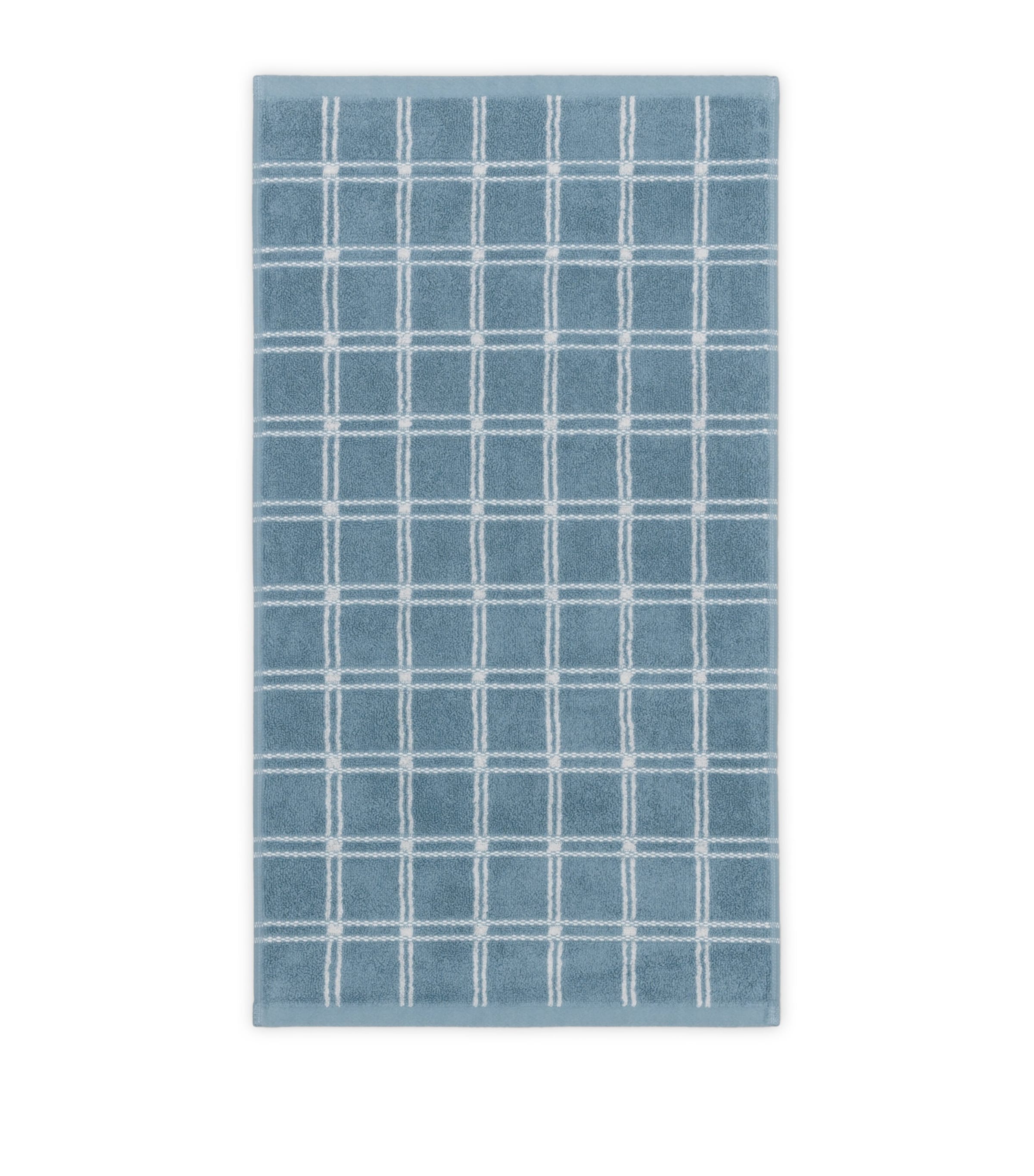 BAINA Organic Cotton Ness Hand Towel (40cm x 70cm) Celeste & Chalk Image 2