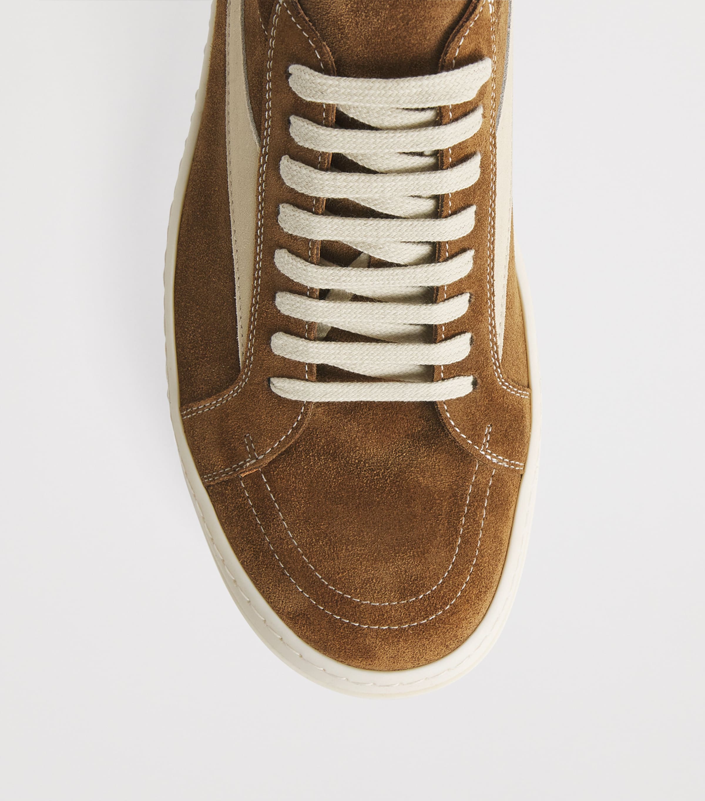 Suede Vintage Low-Top Sneakers CHESNUT/MILK Image 4