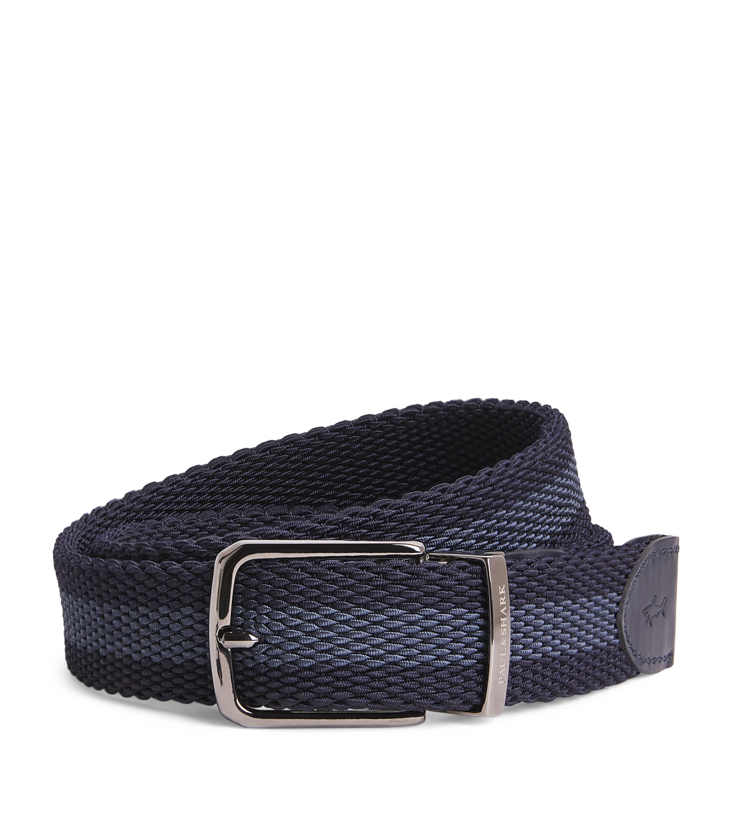 Paul & Shark Cotton Woven Reversible Belt Blu Avio Blu/blu Image 1
