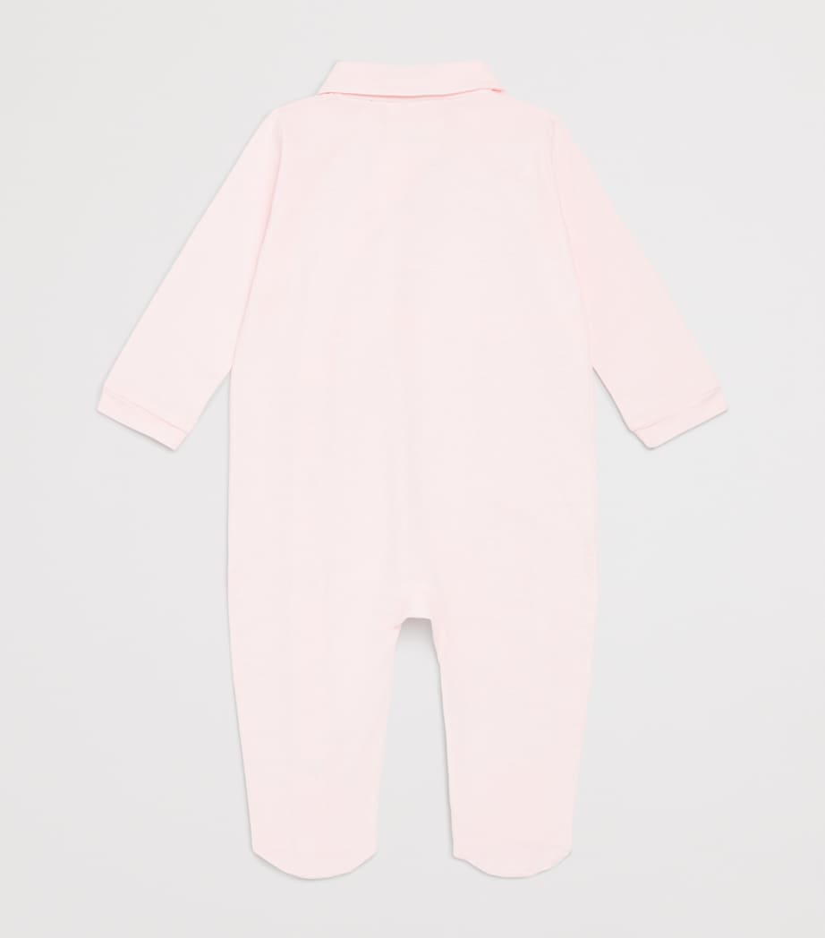 Cotton Flower-Detail All-In-One (1-12 Months) R0ROSA PINK Image 2