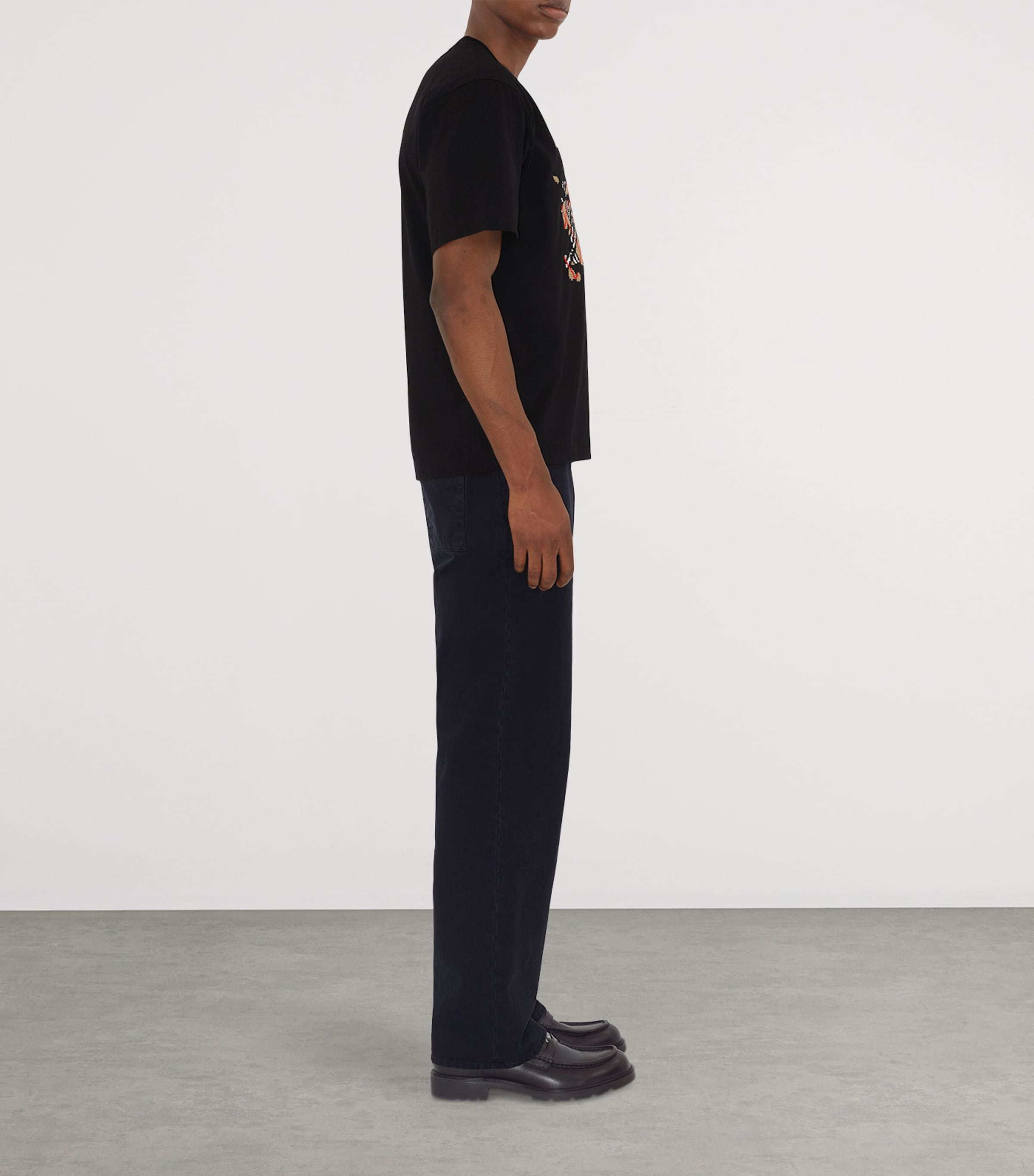 Check EKD-Print T-Shirt BLACK Image 3