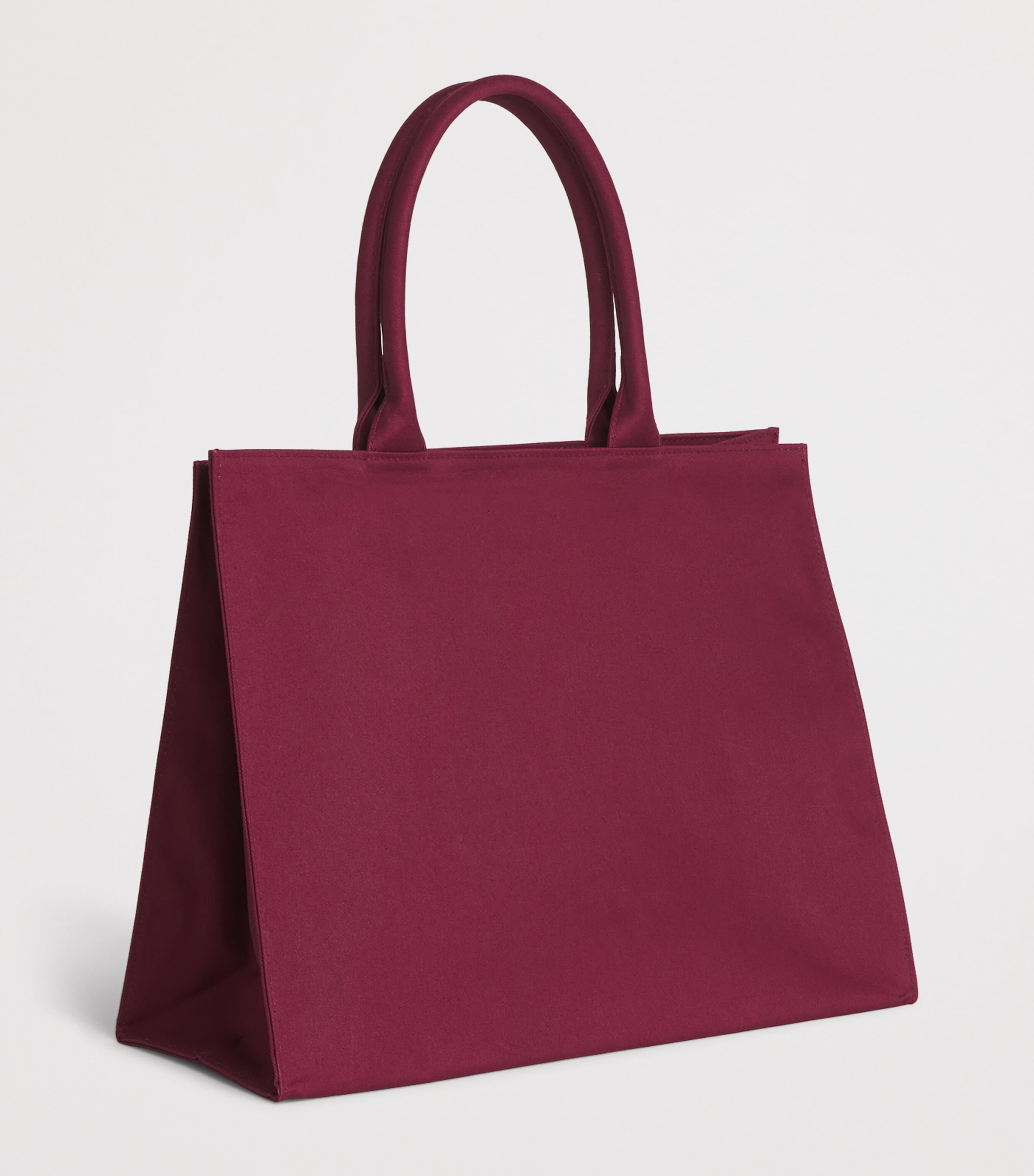 Harrods Classic Tote Bag Burgundy Image 3