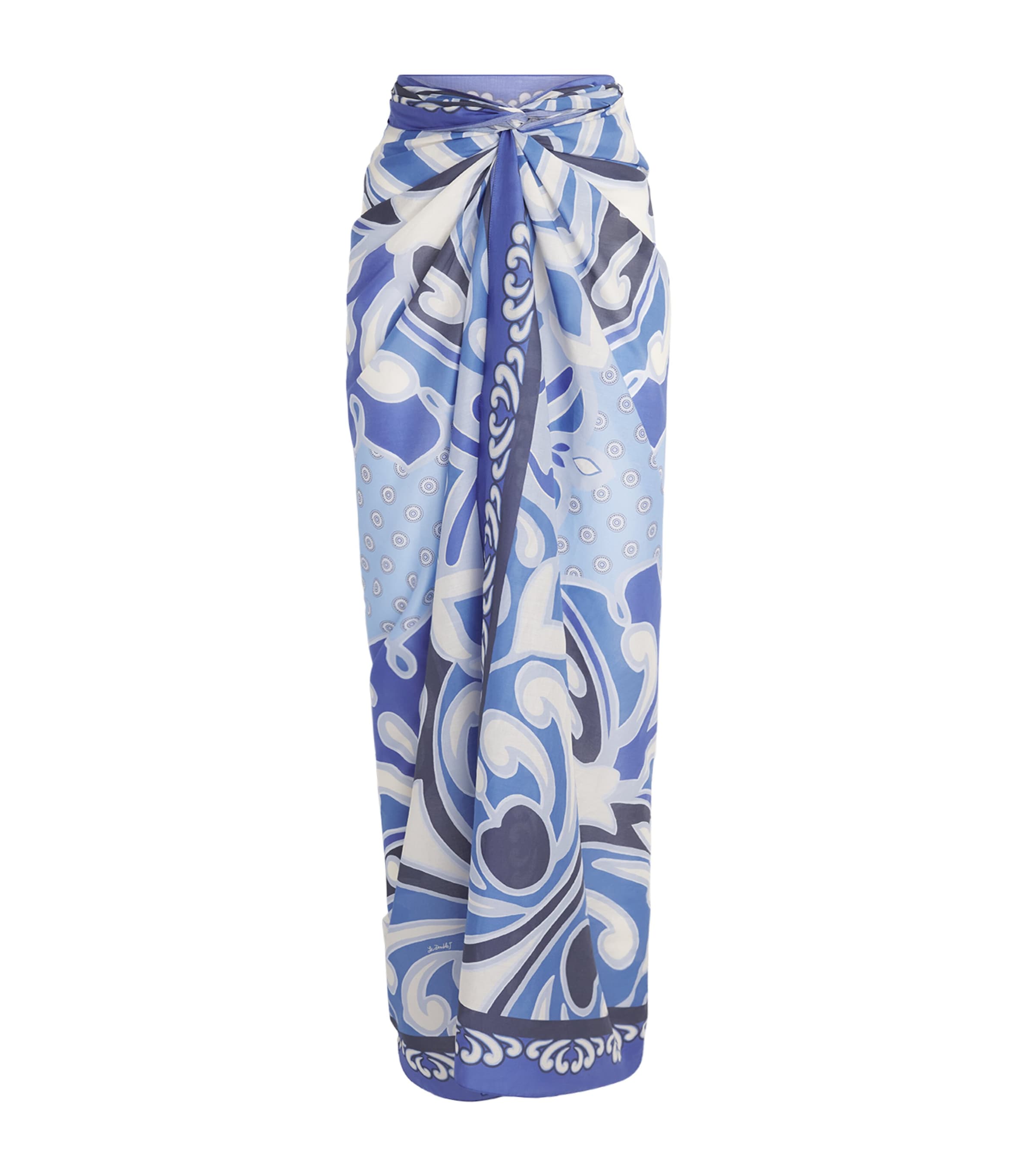 La Doublej Womens Cotton Pareo Midi Skirt Cocoon Image 1