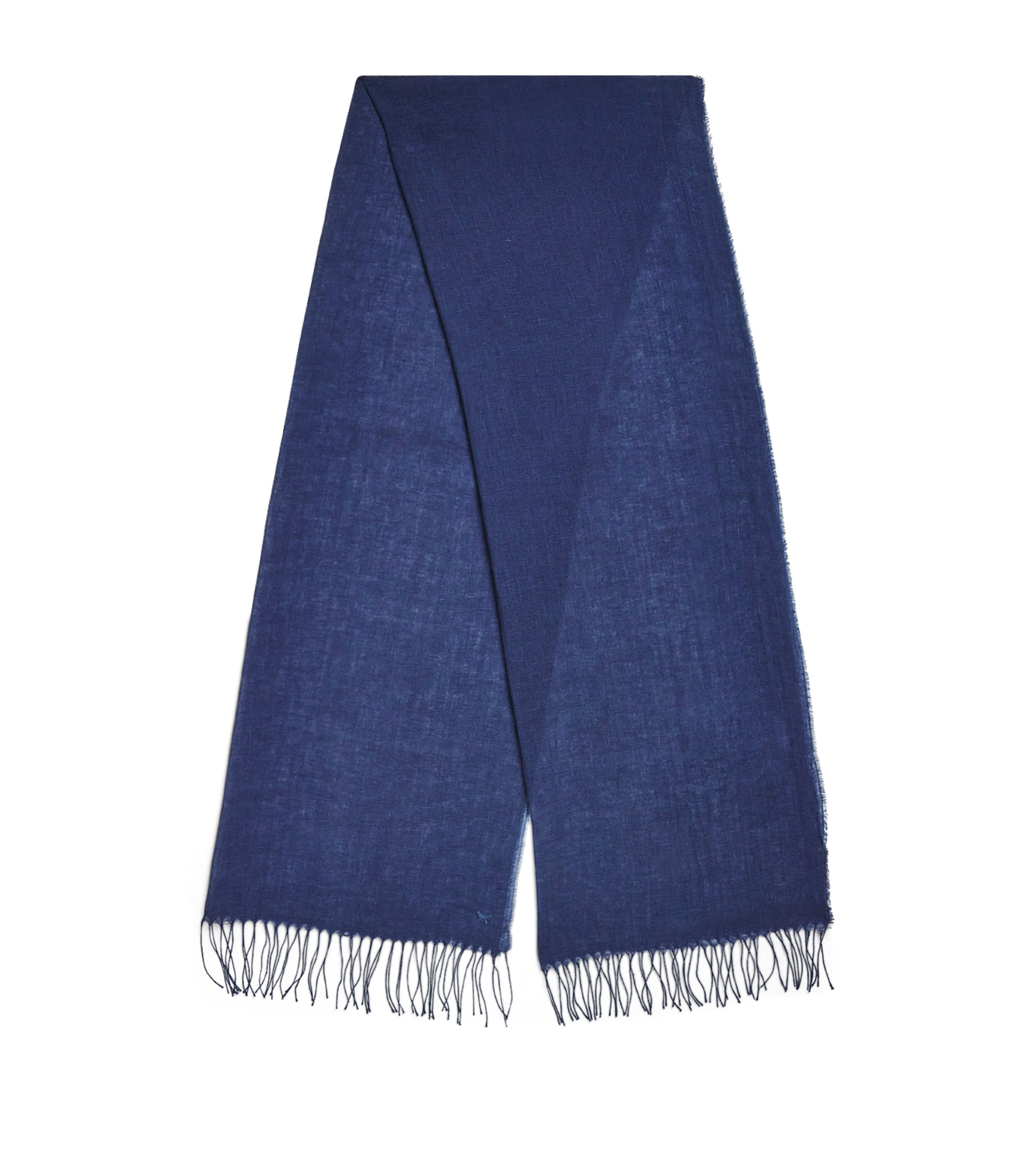 Weekend Max Mara Linen Stole Scarf In Blue