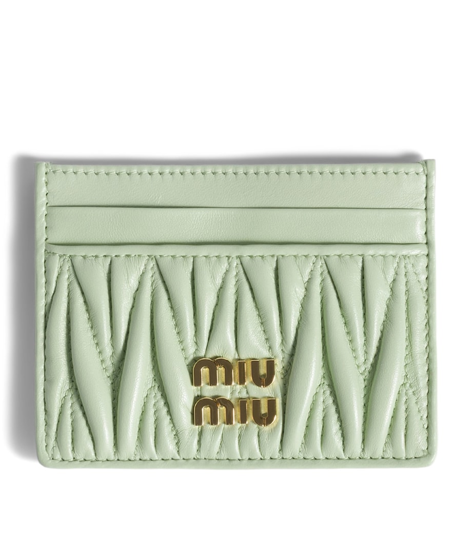 Nappa Leather Matelassé Card Holder F0934 Image 1
