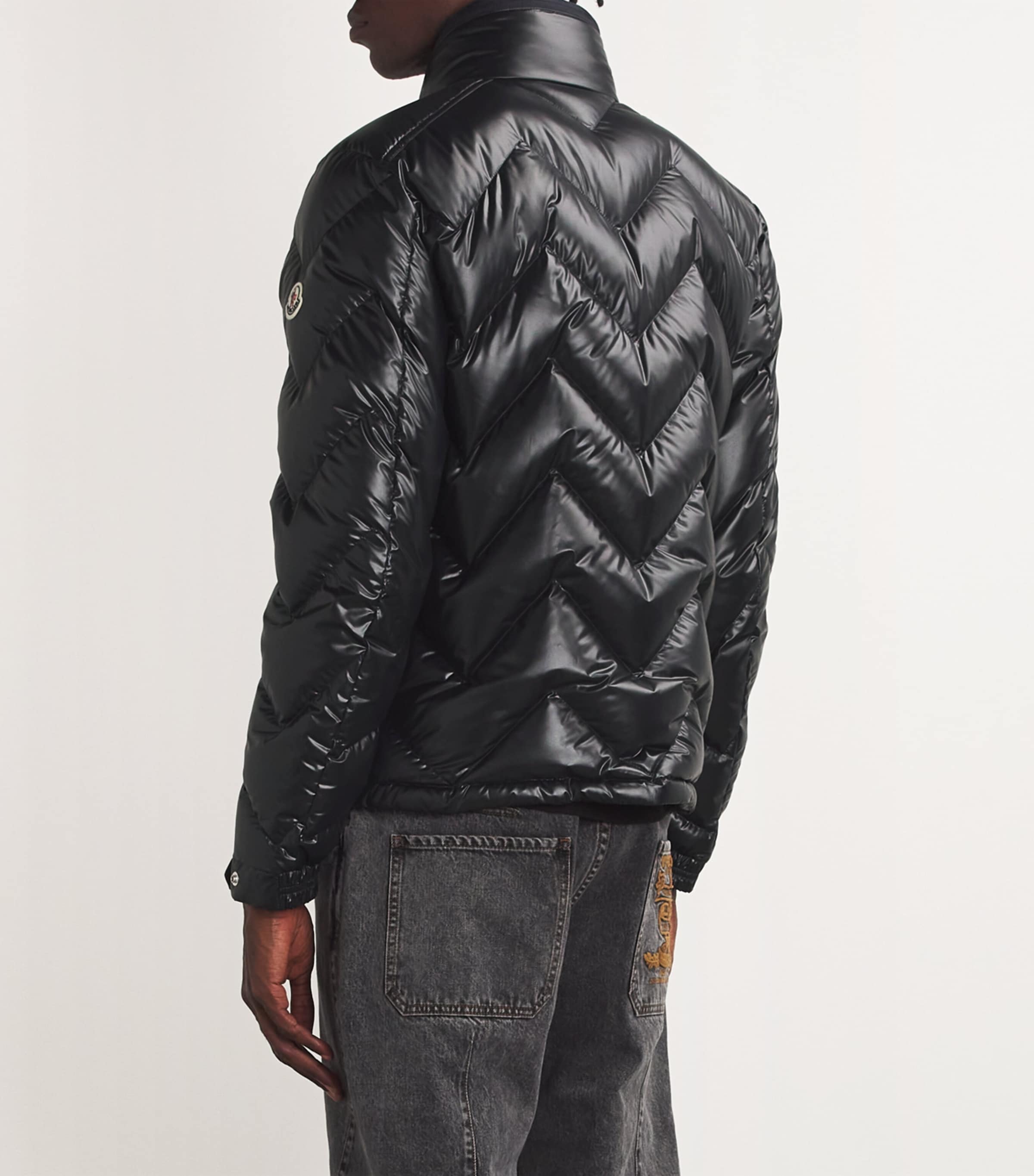 Moncler Down Glere Puffer Jacket Harrods UK