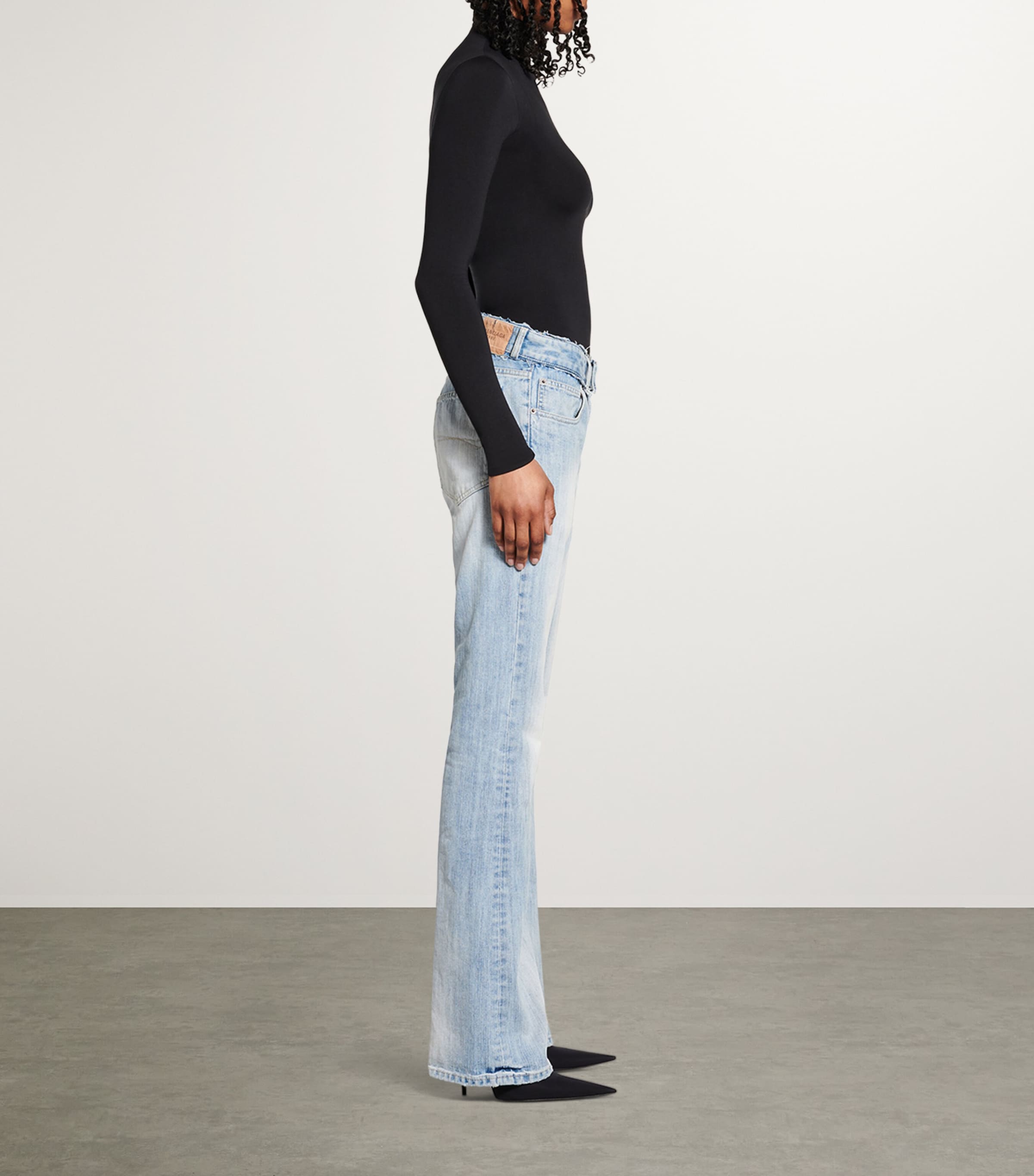 Distressed Low-Rise Straight Jeans 2540 Image 5