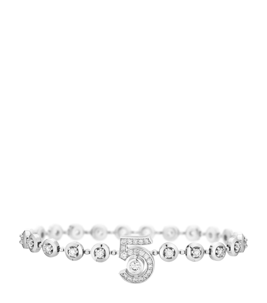 White Gold and Diamond Eternal N°5 Diamond Line Bracelet WHITE Image 1