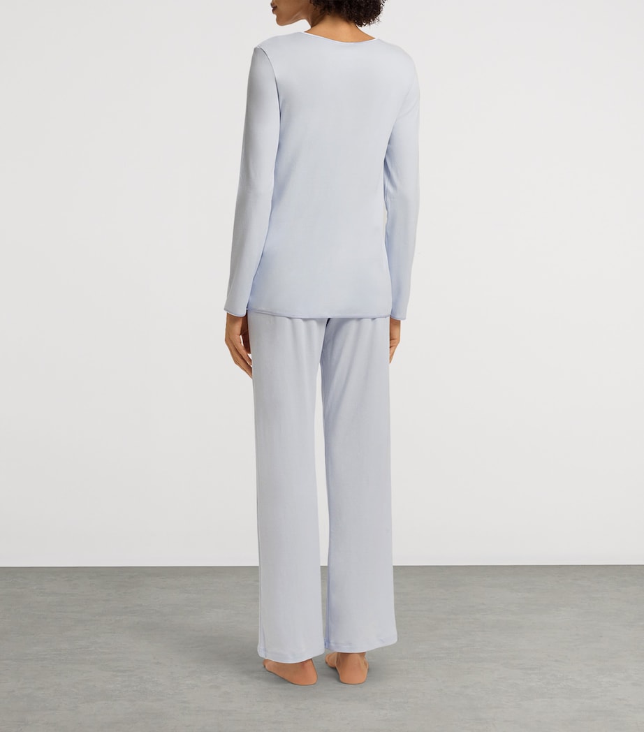 Cotton Long-Sleeve Pyjama Set POWDER BLUE Image 4