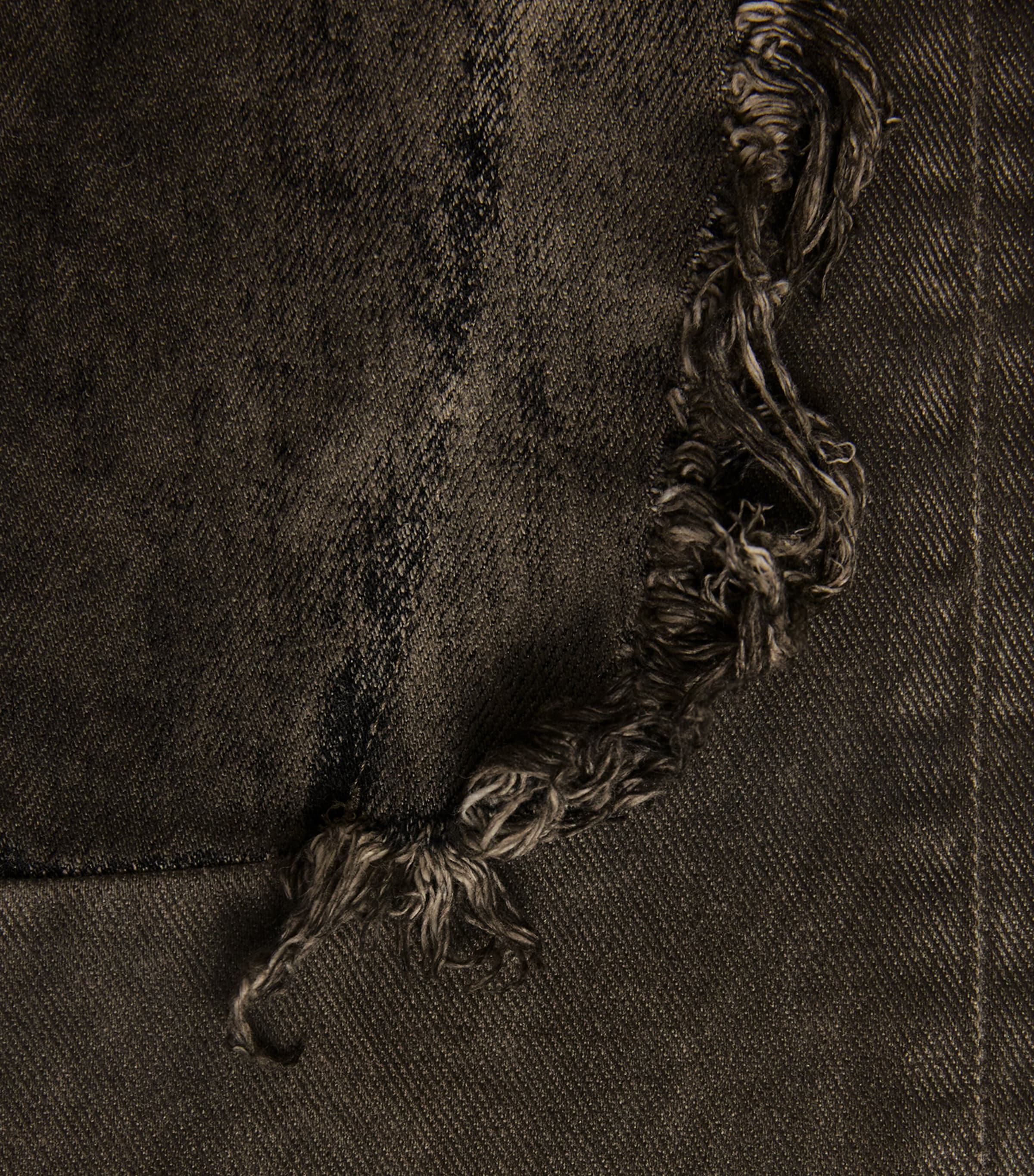 Rick Owens Mens Wide-Leg Geth Jeans Dust Combo Image 6