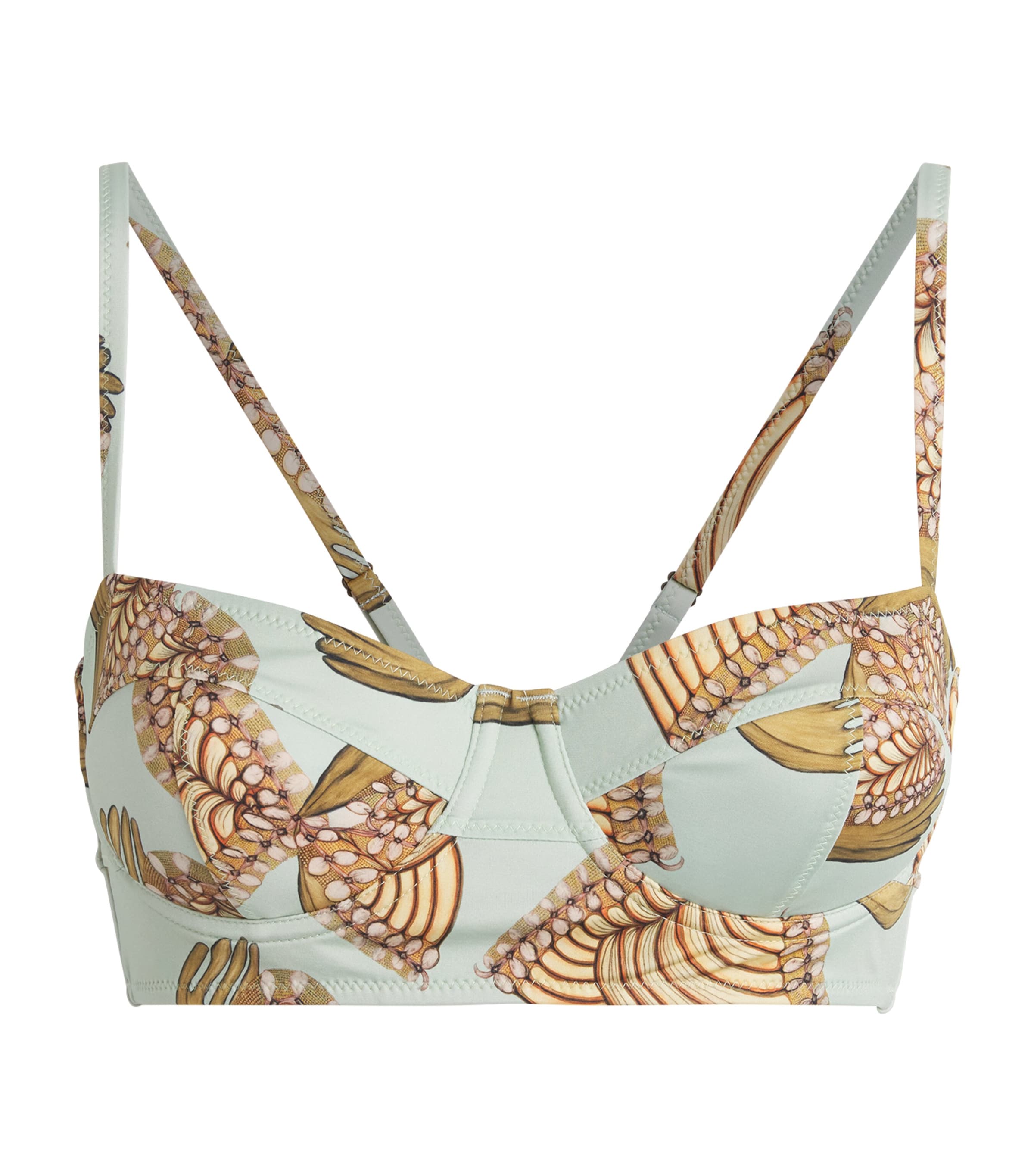 Zahara Balconette Bikini Top WATER BLOSSOMS Image 1