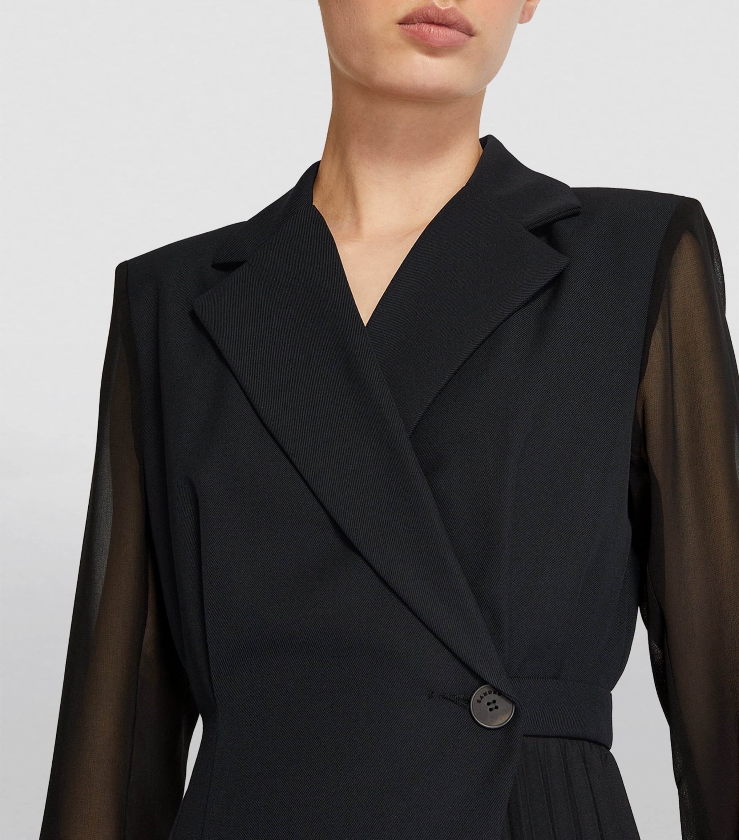 Wrapped Blazer Mini Dress BLACK Image 4