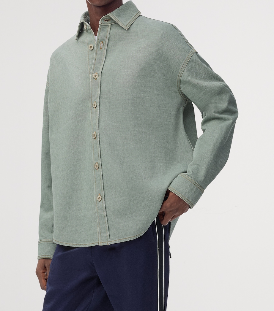 Cotton Shirt KHAKI GREEN Image 3