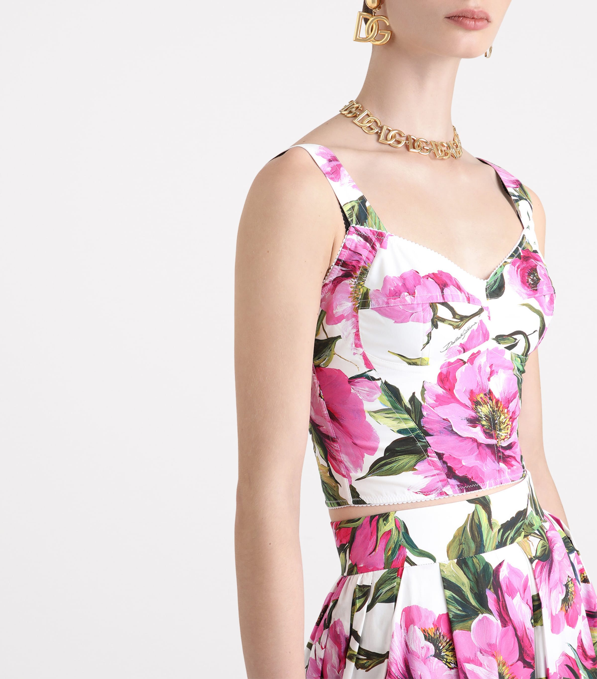 Dolce & Gabbana Roses Bustier Top | Harrods US