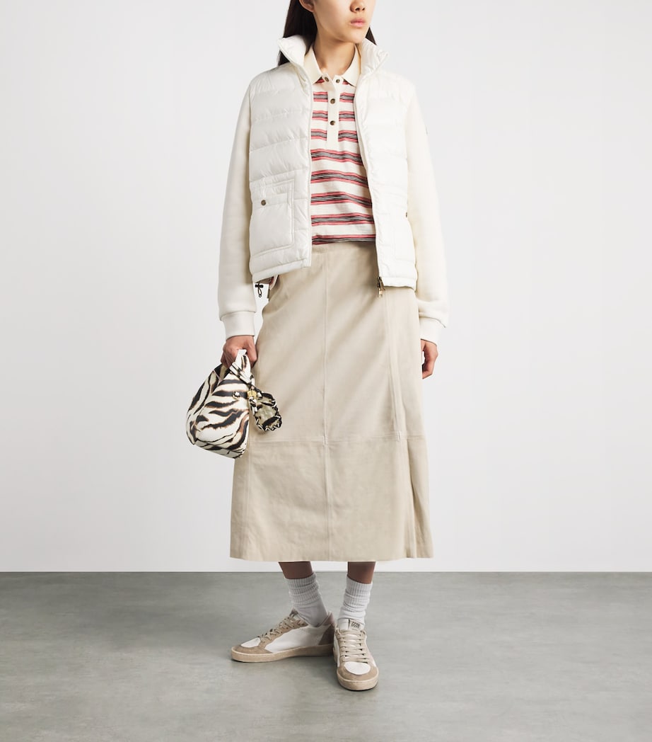 Moncler Womens Cotton Stripe Polo Shirt Image 2