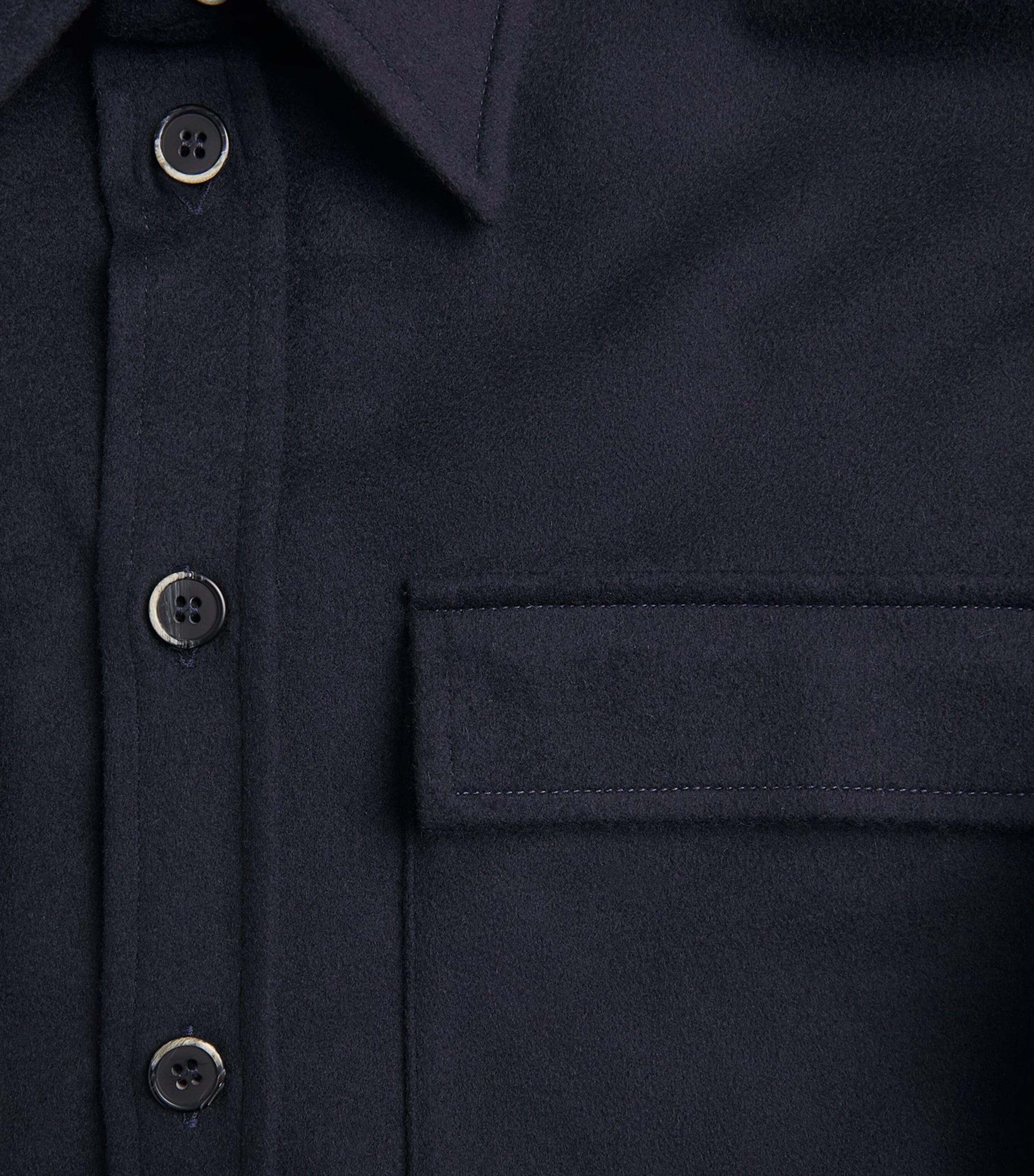 Barena Mens Cashmere Overshirt Image 6