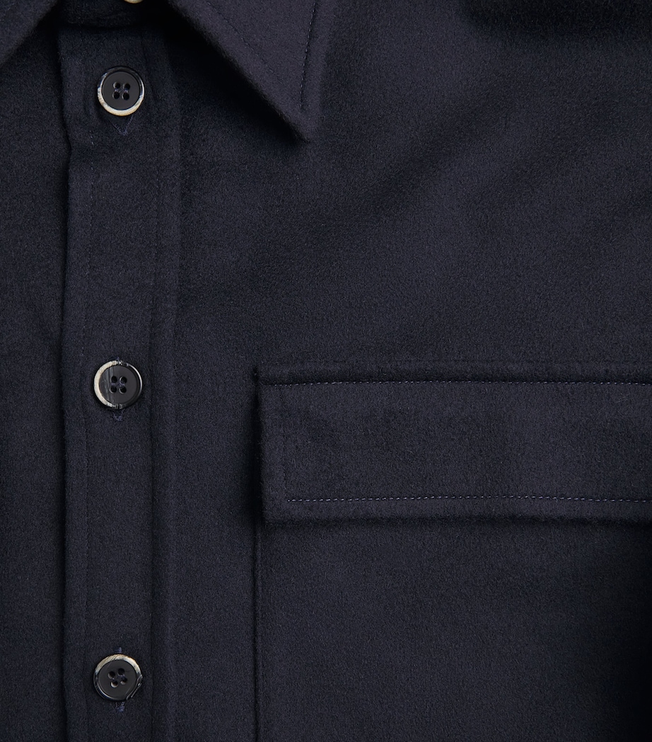 Barena Mens Cashmere Overshirt Image 6