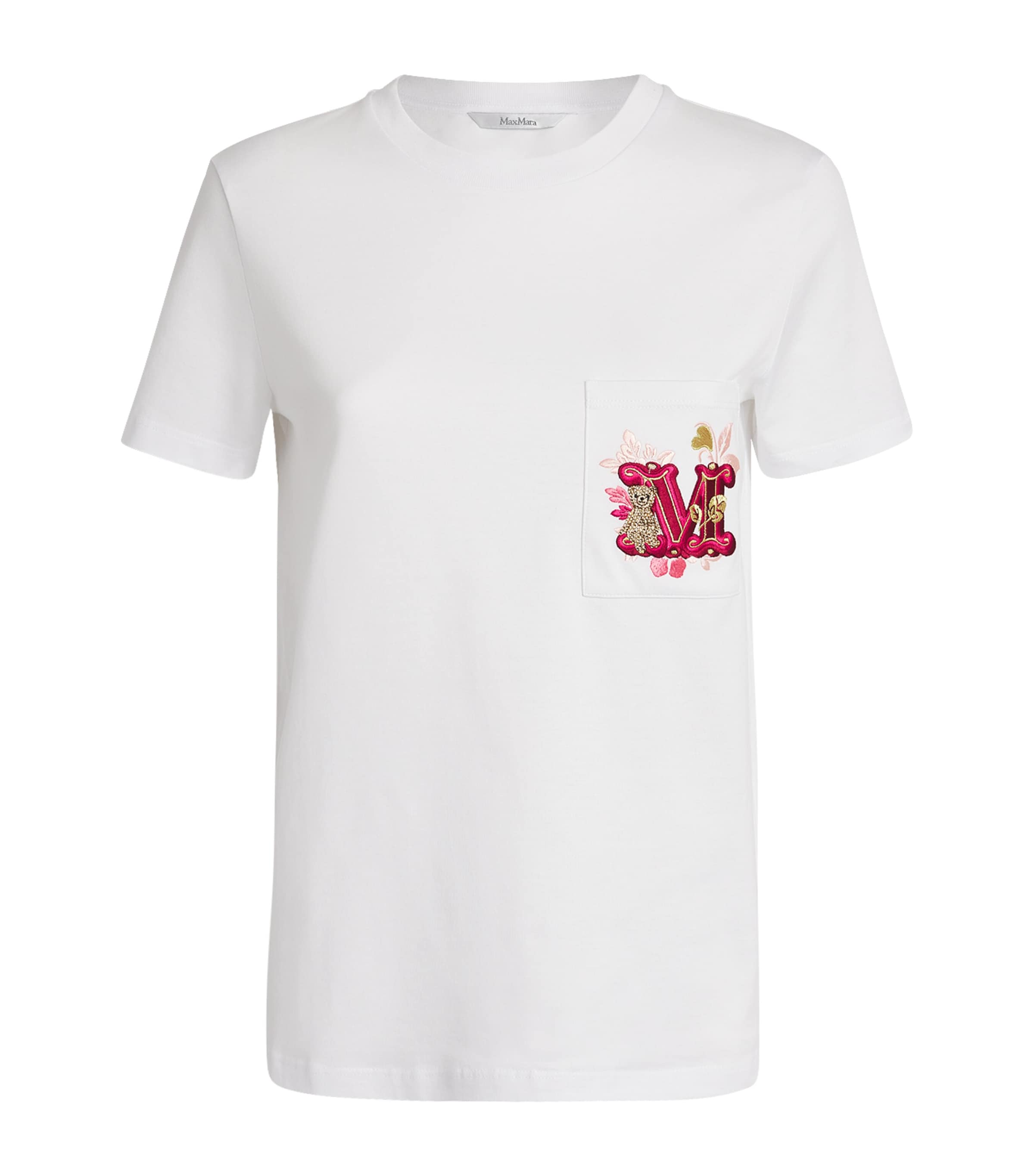 Tシャツ・カットソー MAX MARA COTTON T-SHIRT WITH M MONOGRAM PRINT Max Mara Park Cotton Jersey Monogram T-Shirt in White