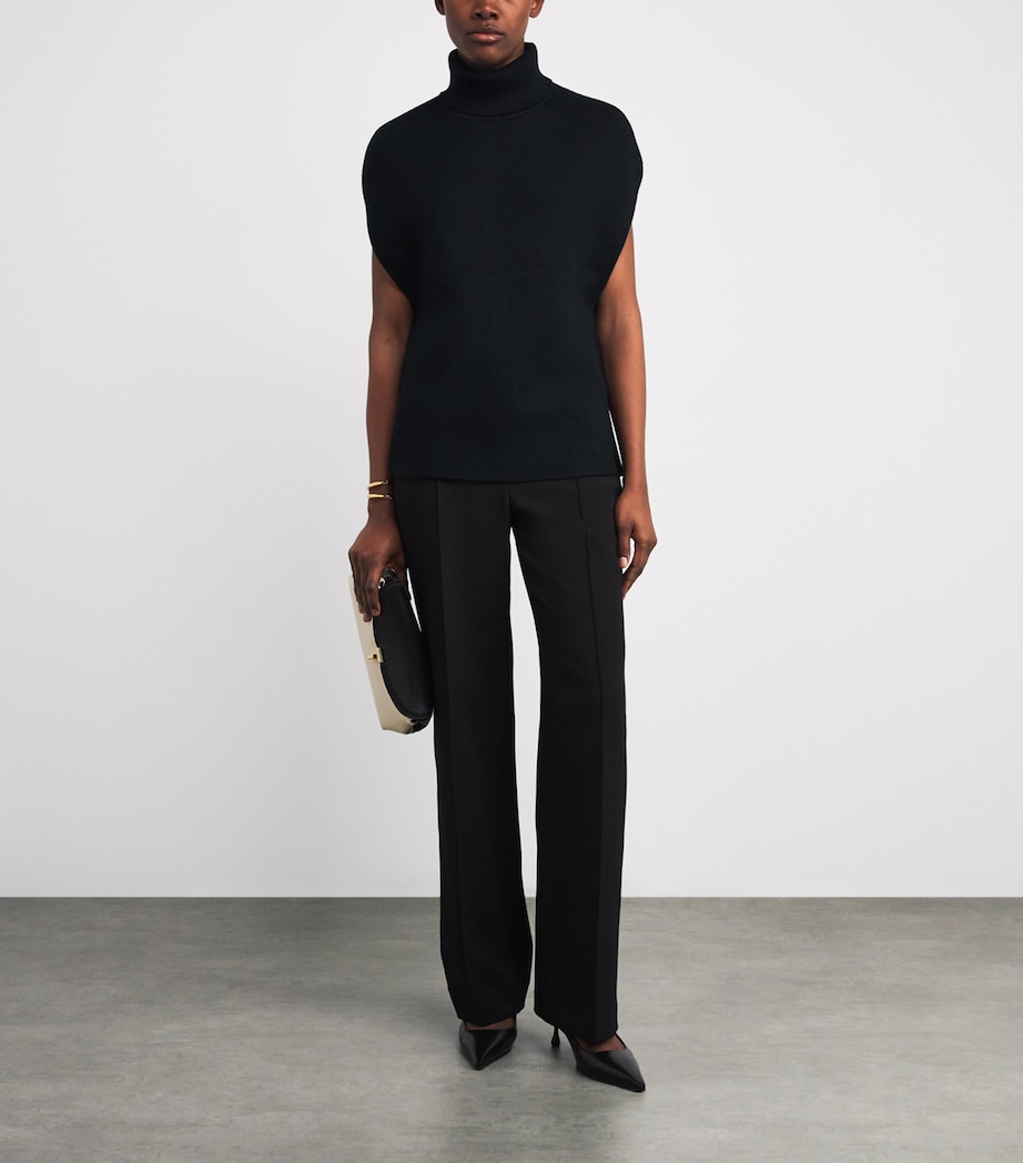 Wool-Blend Rollneck Sweater 001 BLACK Image 2