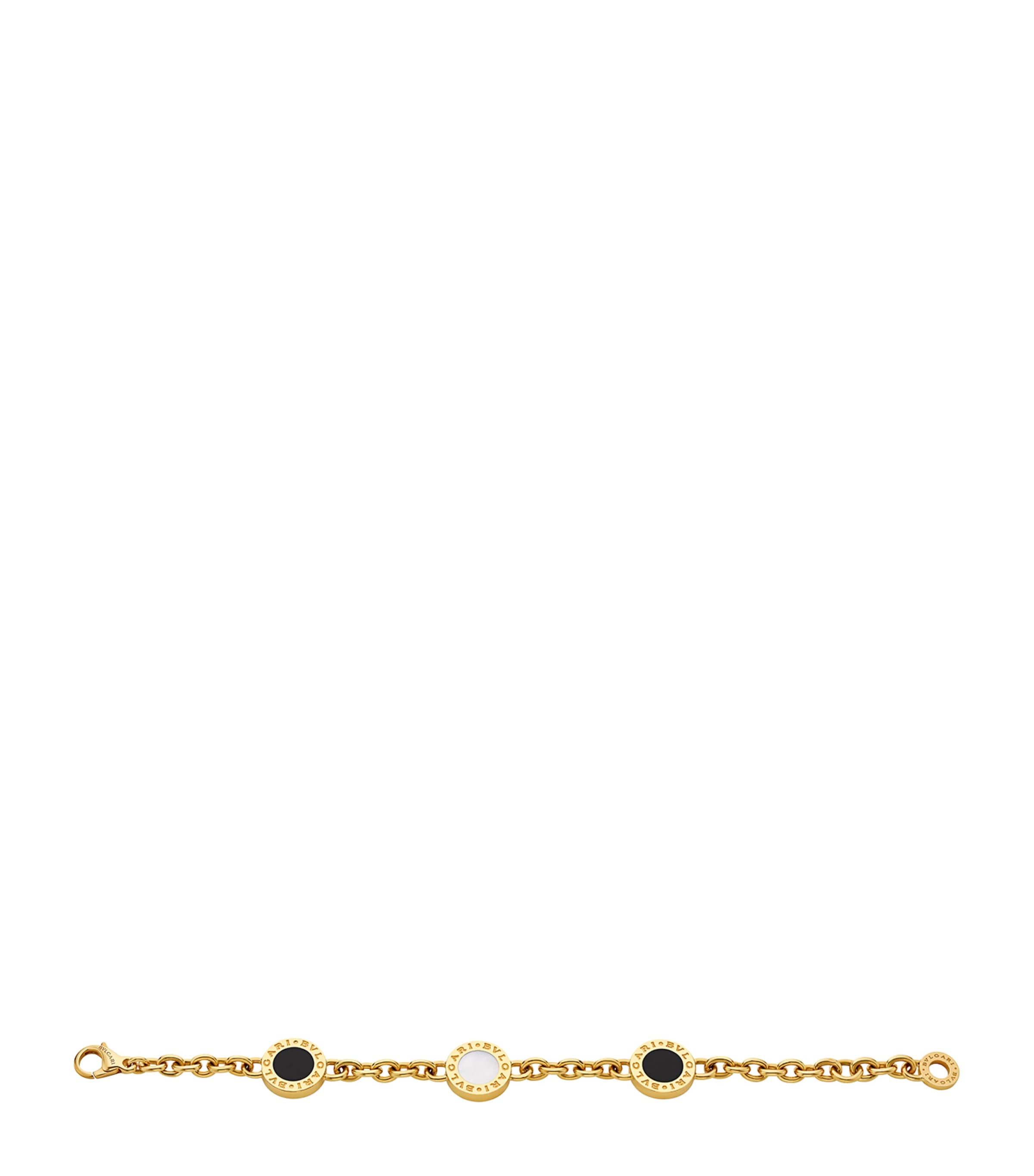 Bvlgari Yellow Gold, Mother-of-Pearl and Onyx Bvlgari Bvlgari Bracelet Gold Image 1