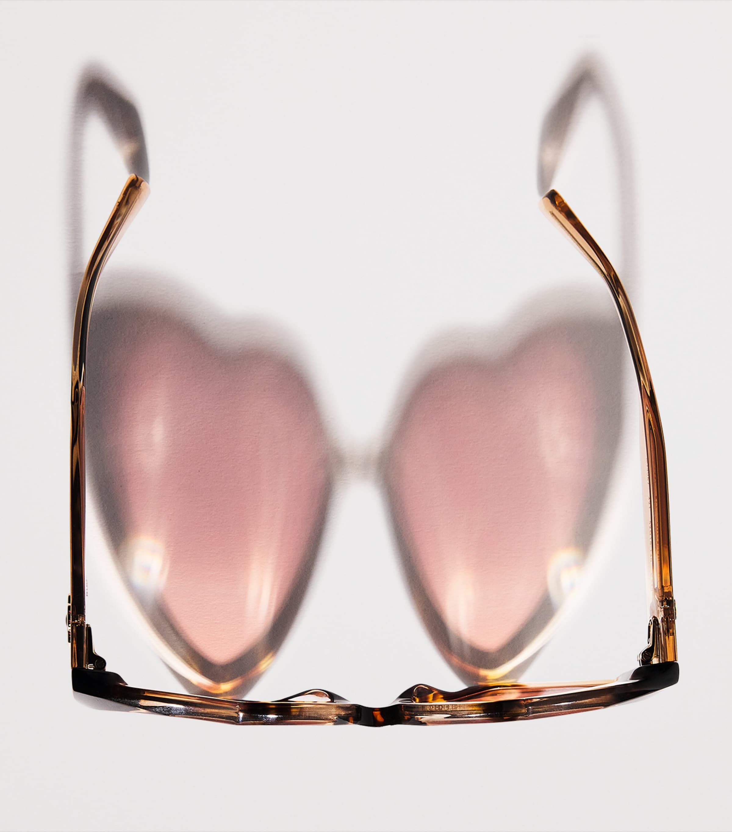 Acetate Heart Sunglasses CHAMPAGNE Image 5