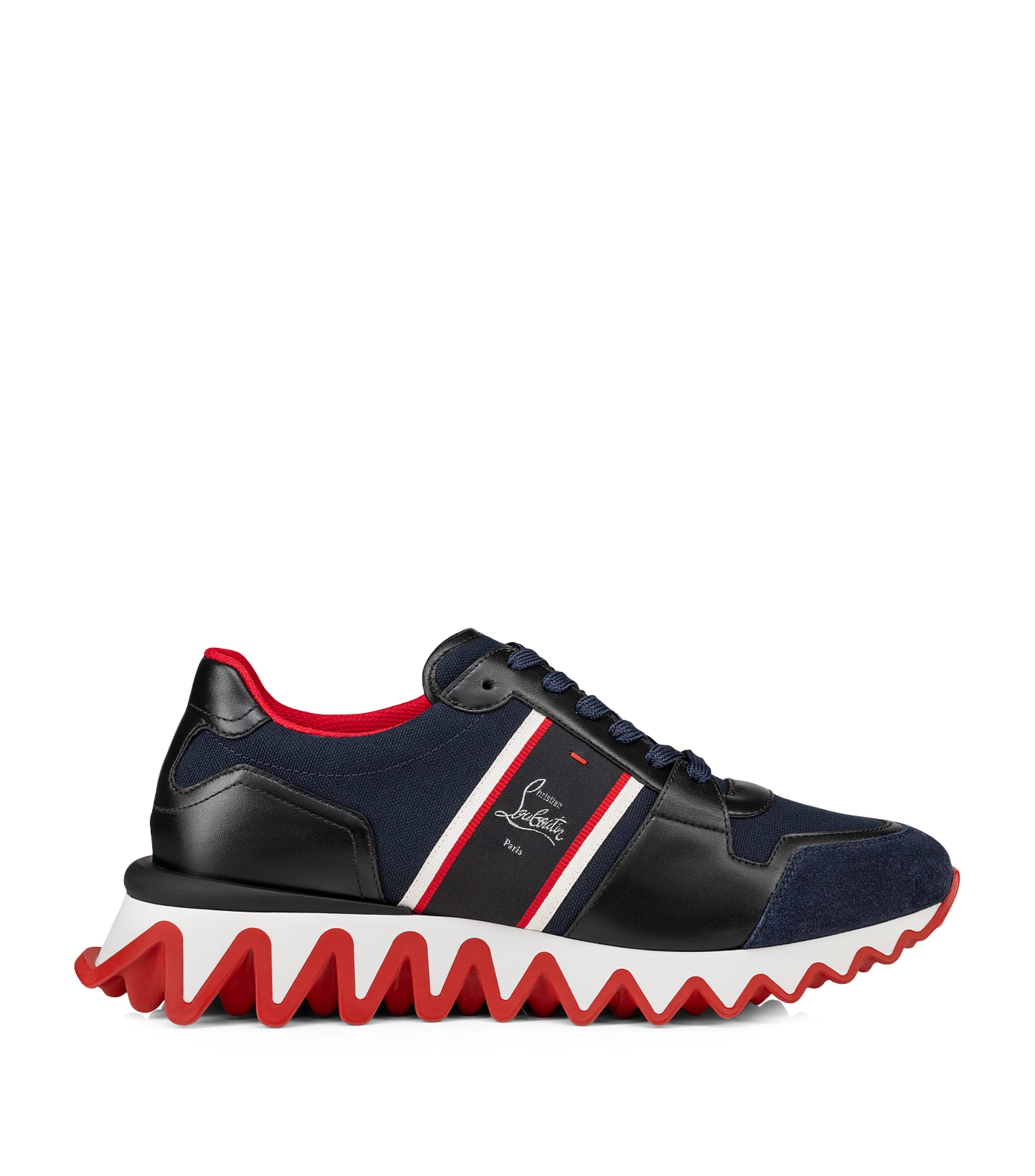 Christian Louboutin Nastroshark Low-top Sneakers In Navy