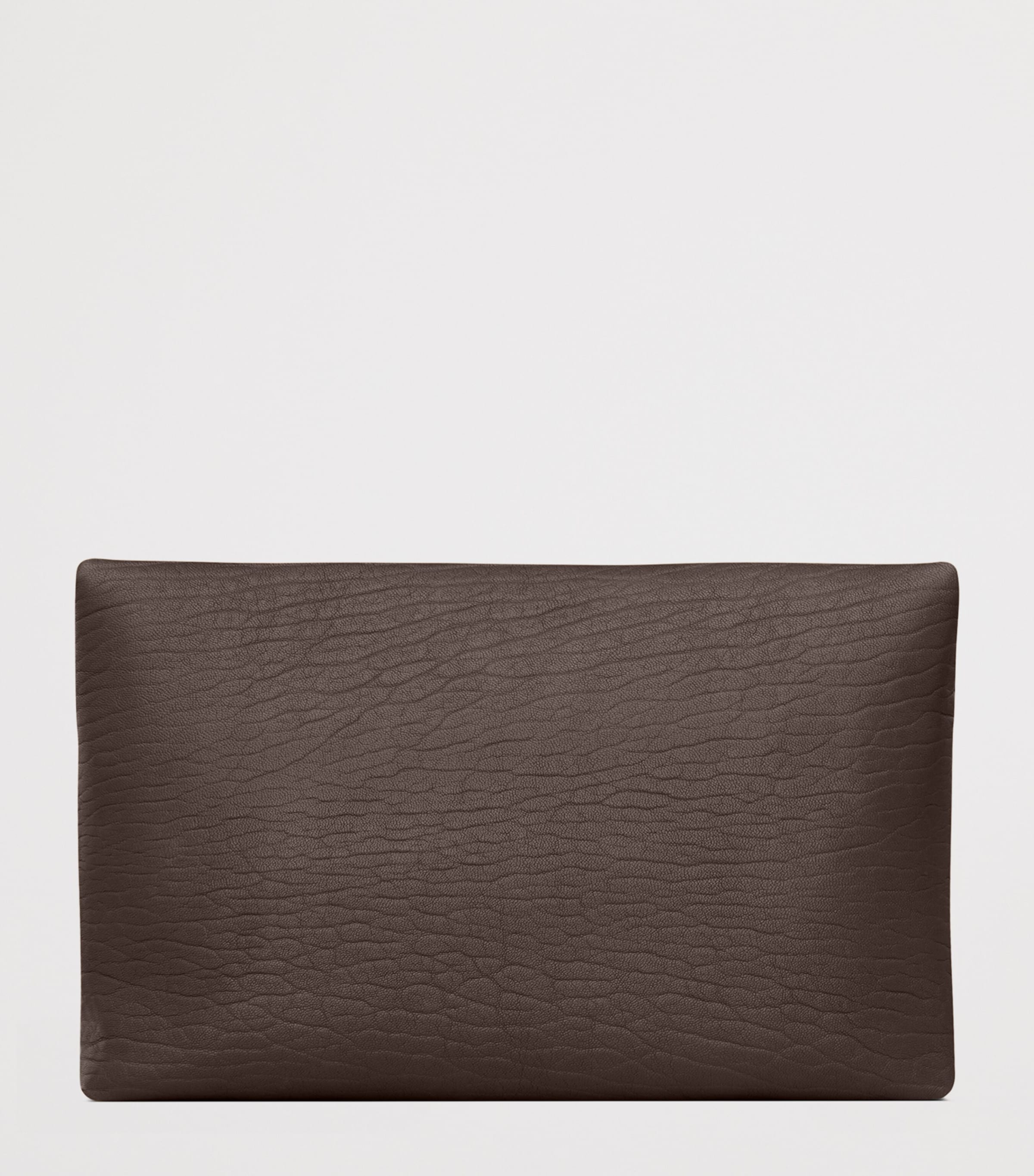 Saint Laurent Large Leather Cassandre Envelope Clutch Bag Image 2